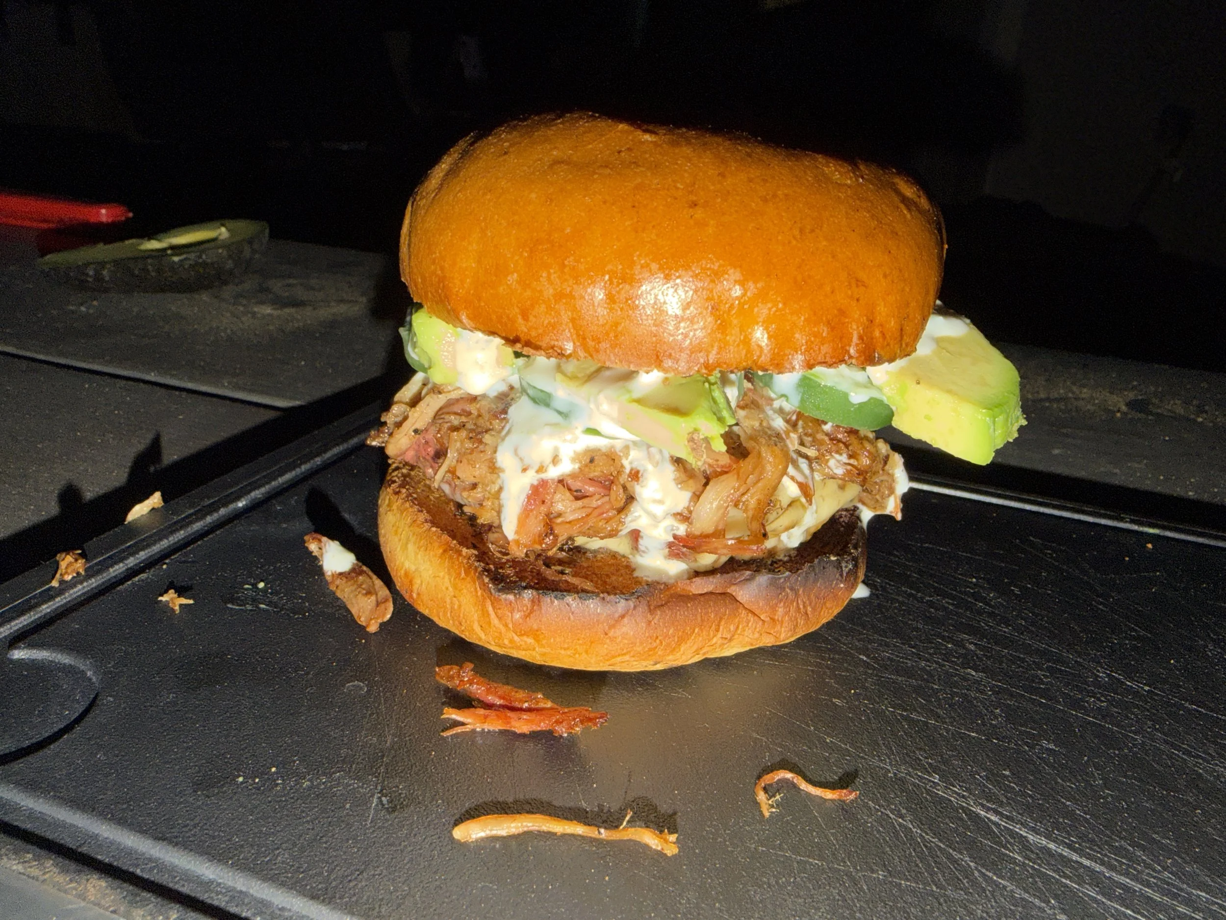 Tex-Mex pulled Pork Burger