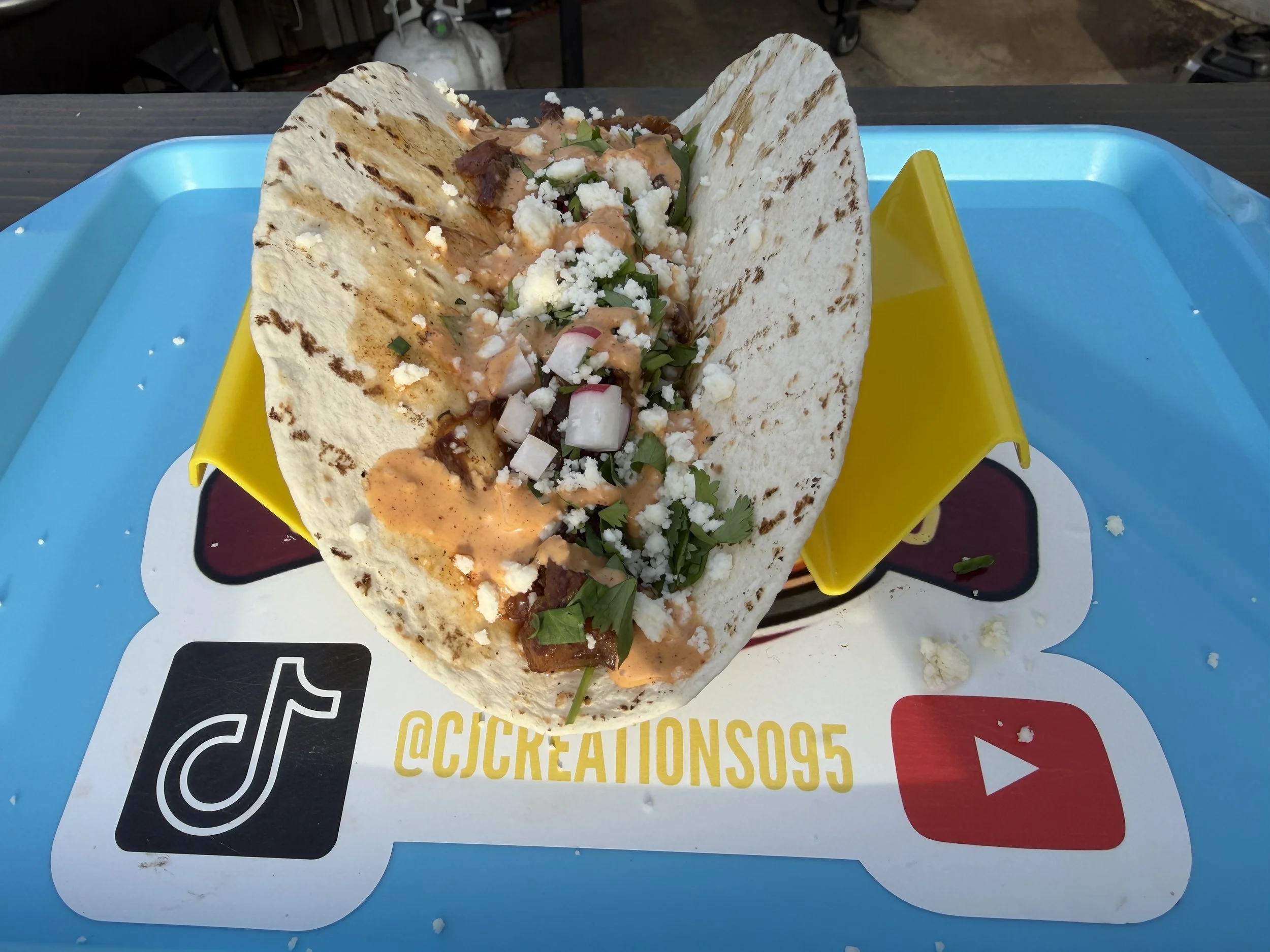 Smoked Braised Oxtail Tacos