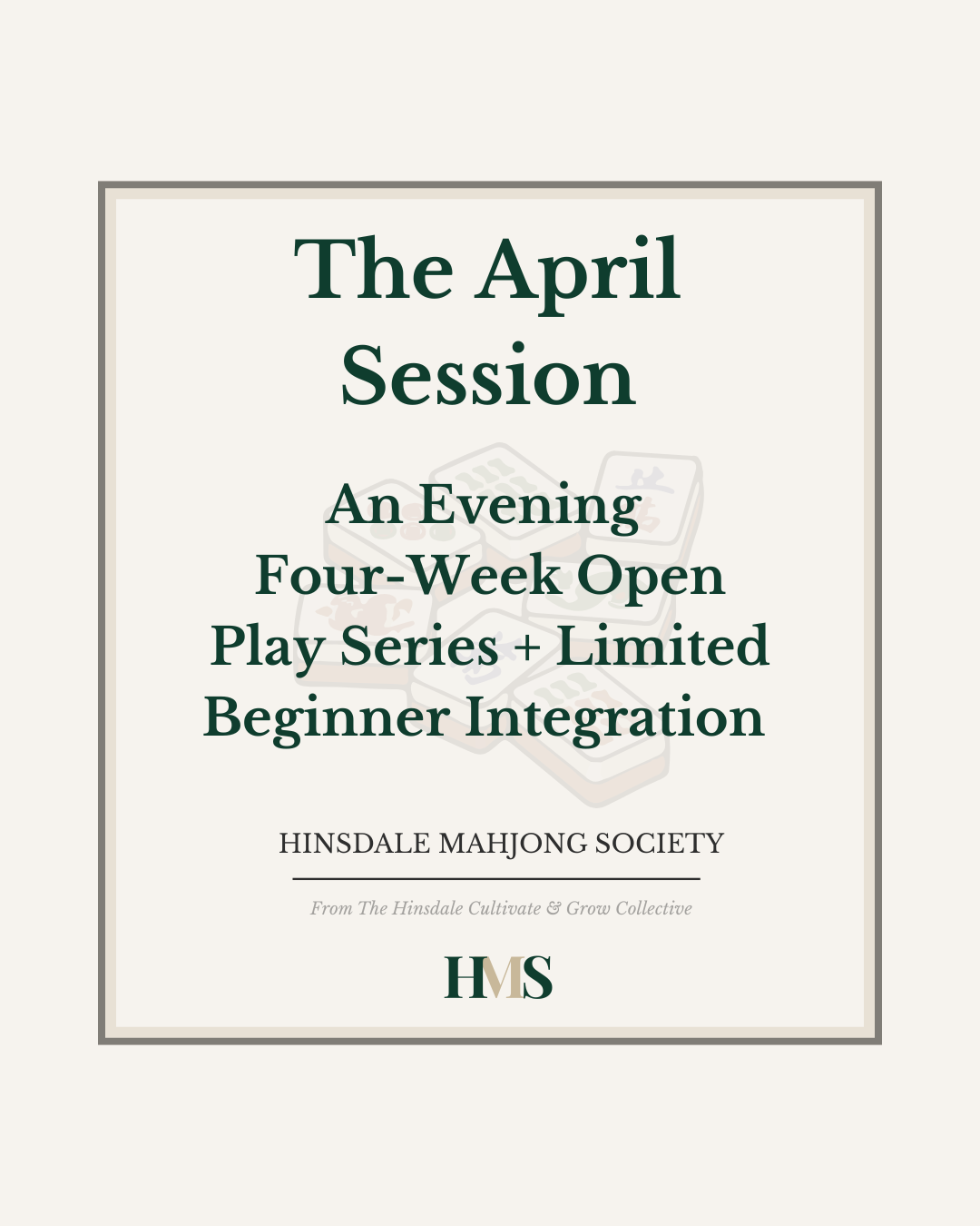 April Evening Session