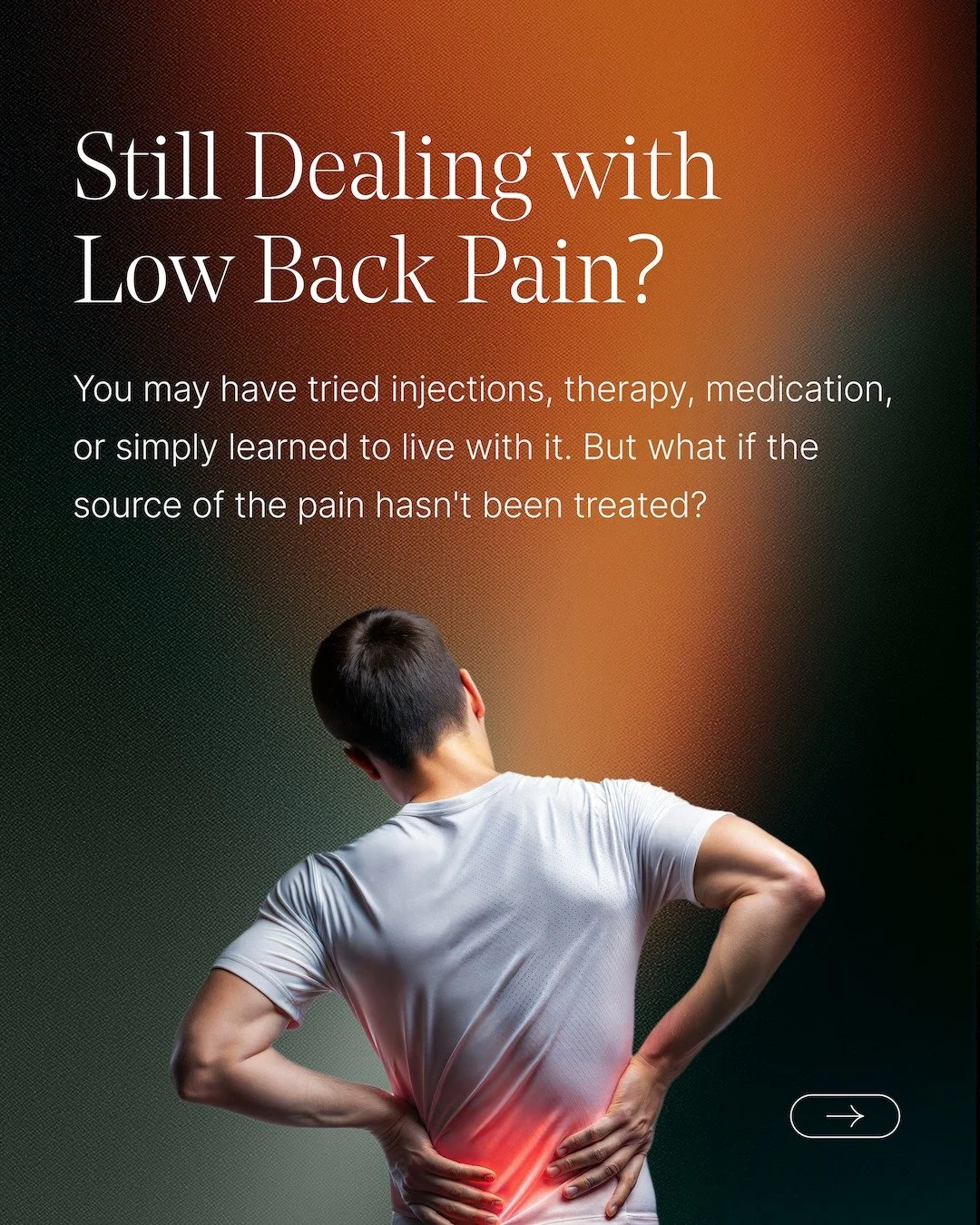 You've tried the injections. The therapy. The medications.

But what if the source of your back pain hasn't been treated?

For some patients, chronic low back pain may be linked to the basivertebral nerve &mdash; a source of pain many people have nev
