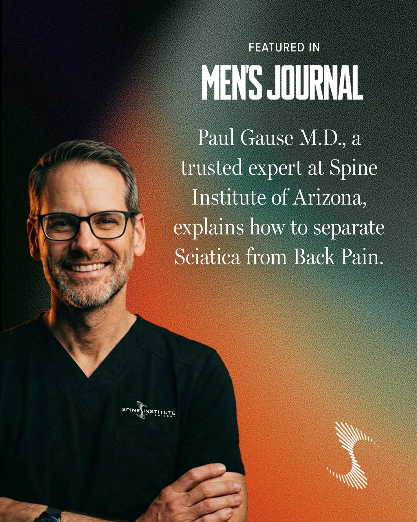 Back pain or sciatica? 

Paul Gause, M.D., shared in @Men&rsquo;s Journal that one simple question can help you tell the difference:

➡️ Pain that travels down your leg = likely sciatica
➡️ Pain that stays in your lower back = more likely muscle-rela