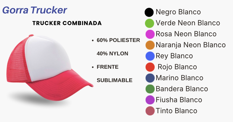 Gorra Trucker mayoreo