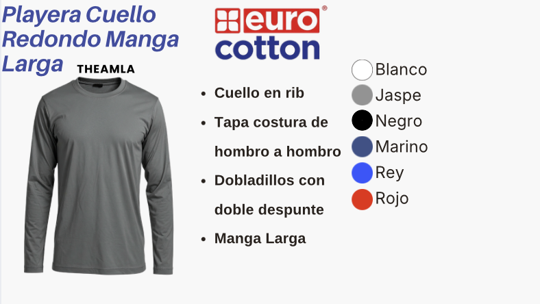 Playera manga larga