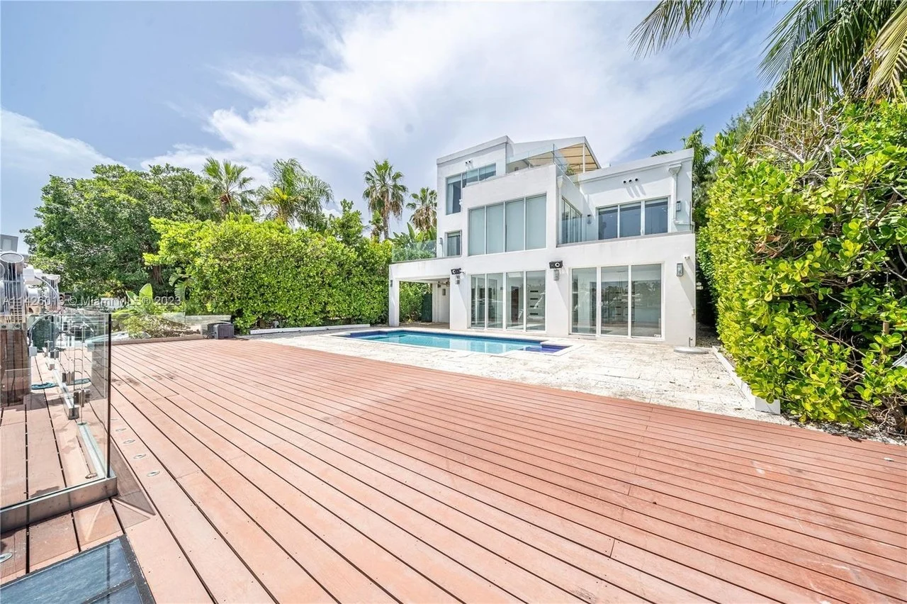 Image of the back deck and house