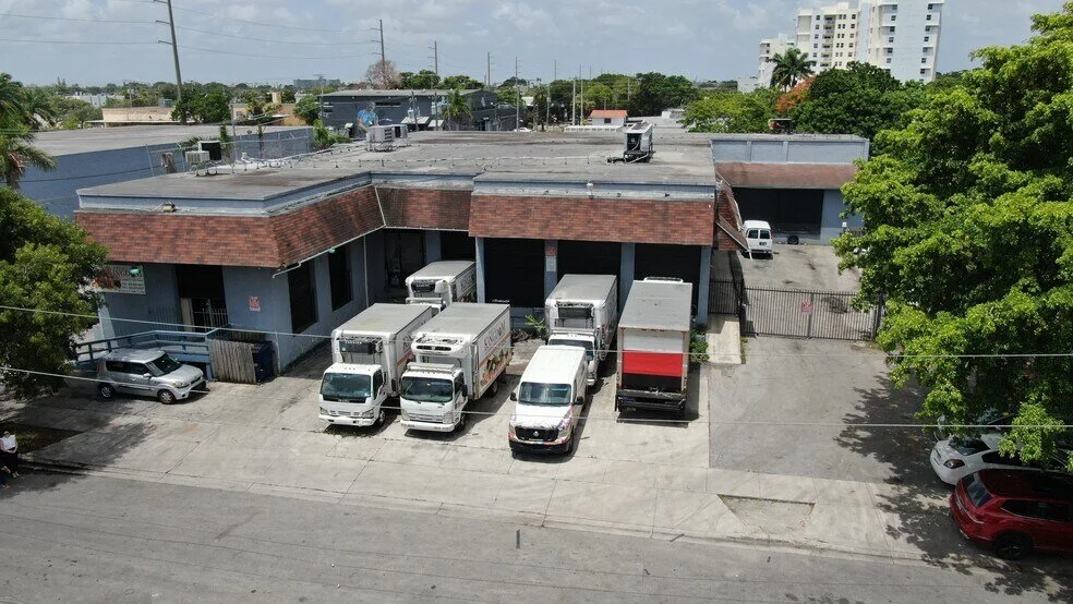 An image of Exterior of commercial loading dock and building.
