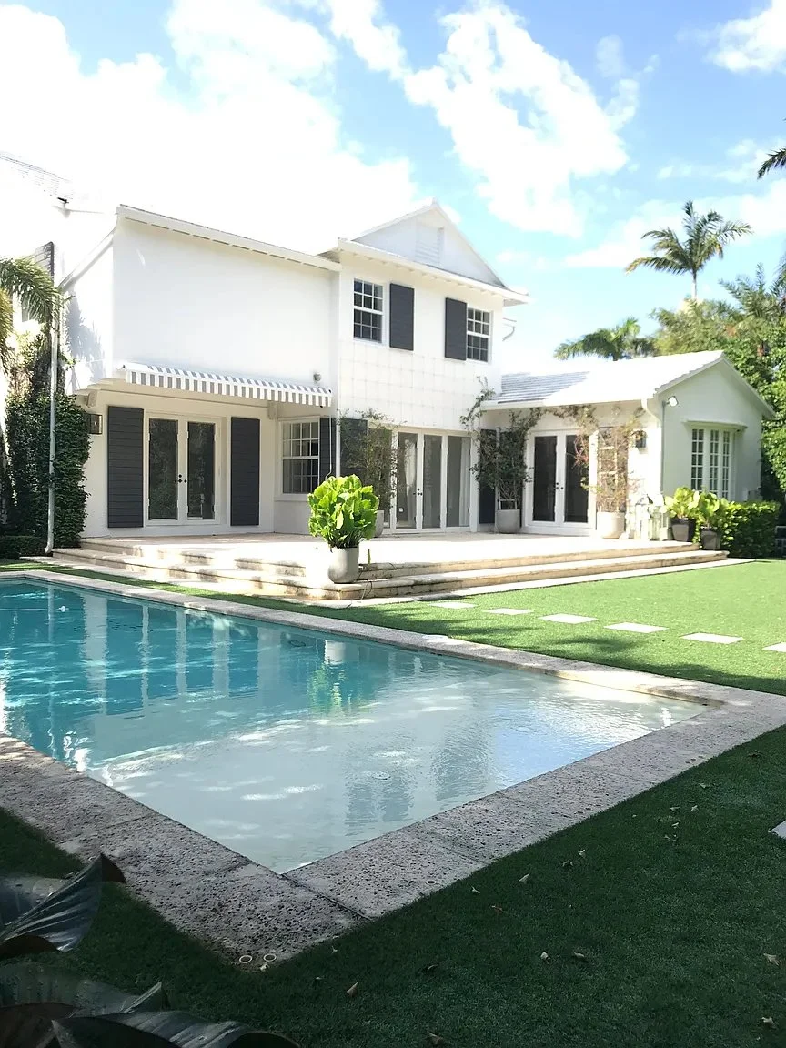 Image of the backyard and pool