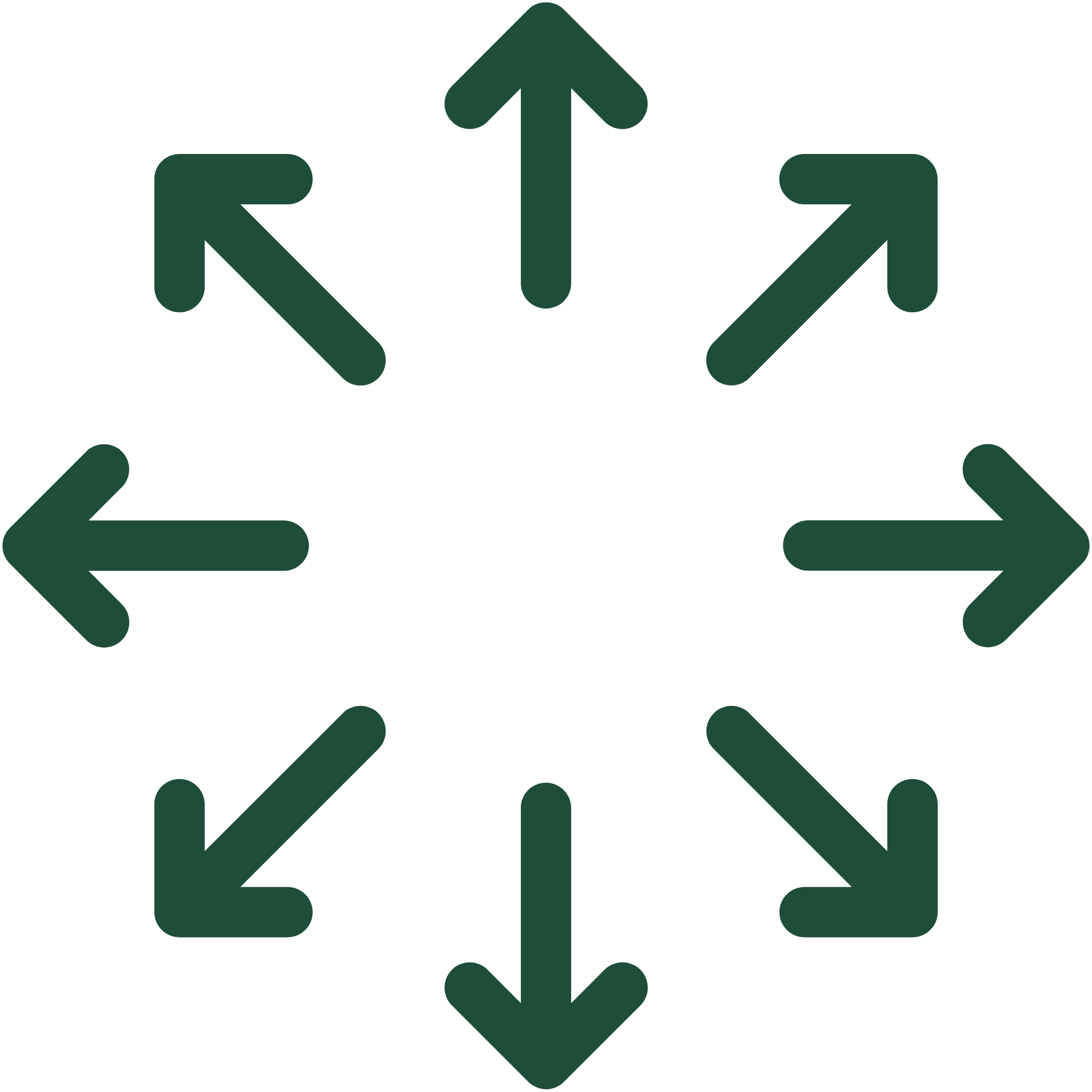 A graphic showing four arrows pointing in different directions: left, right, up, and down.