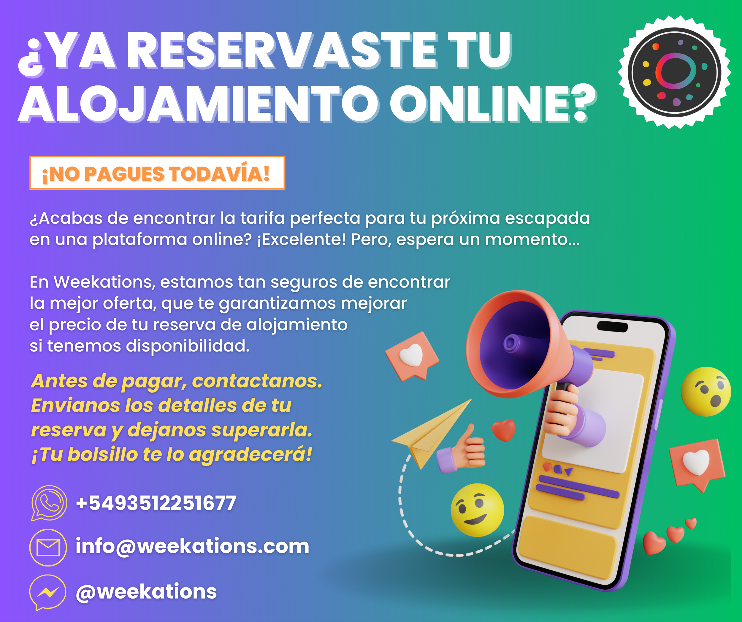 tenemos la mejor tarifa para tu estadia