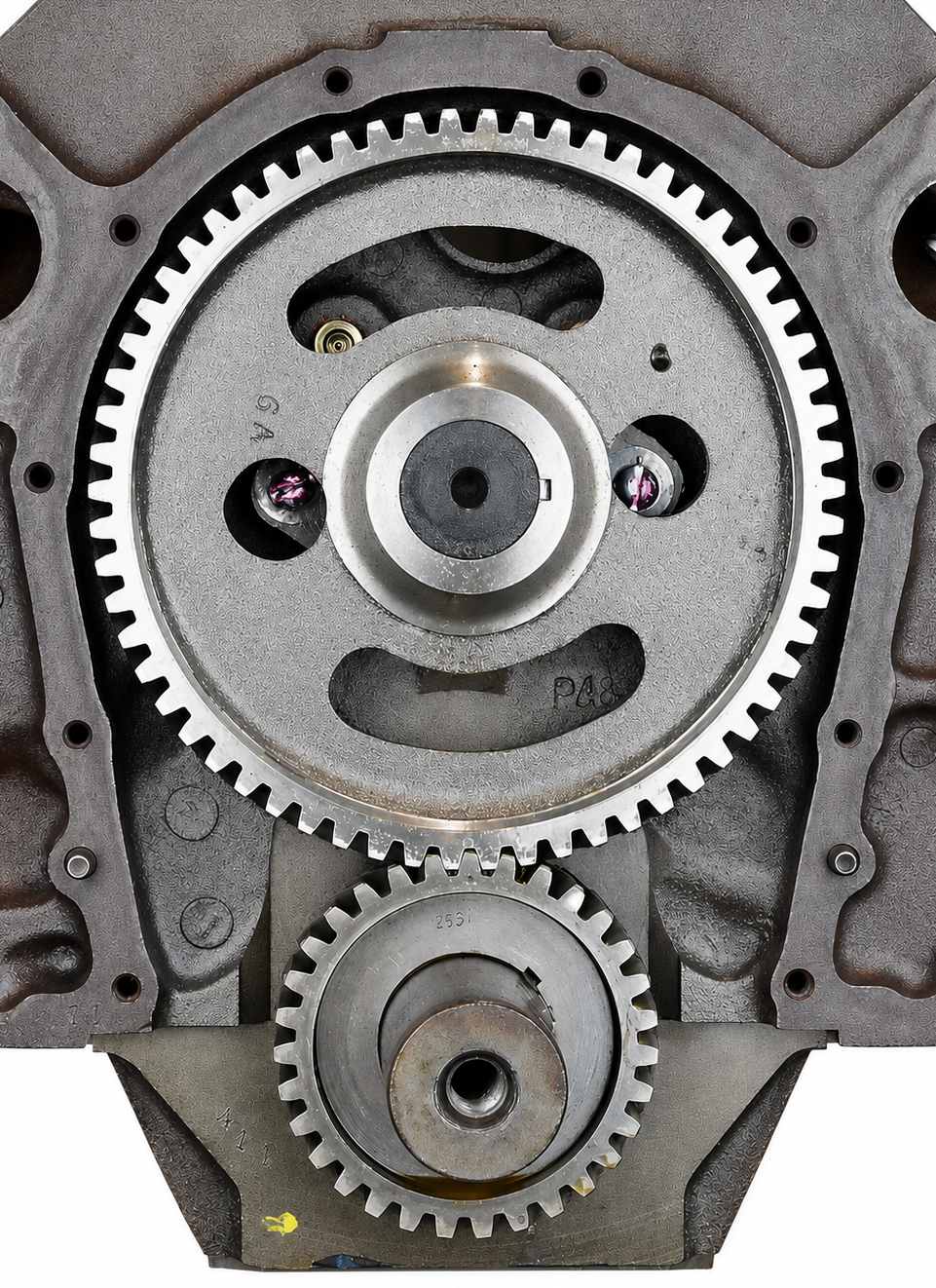 Traditional marine reverse flat tappet camshaft