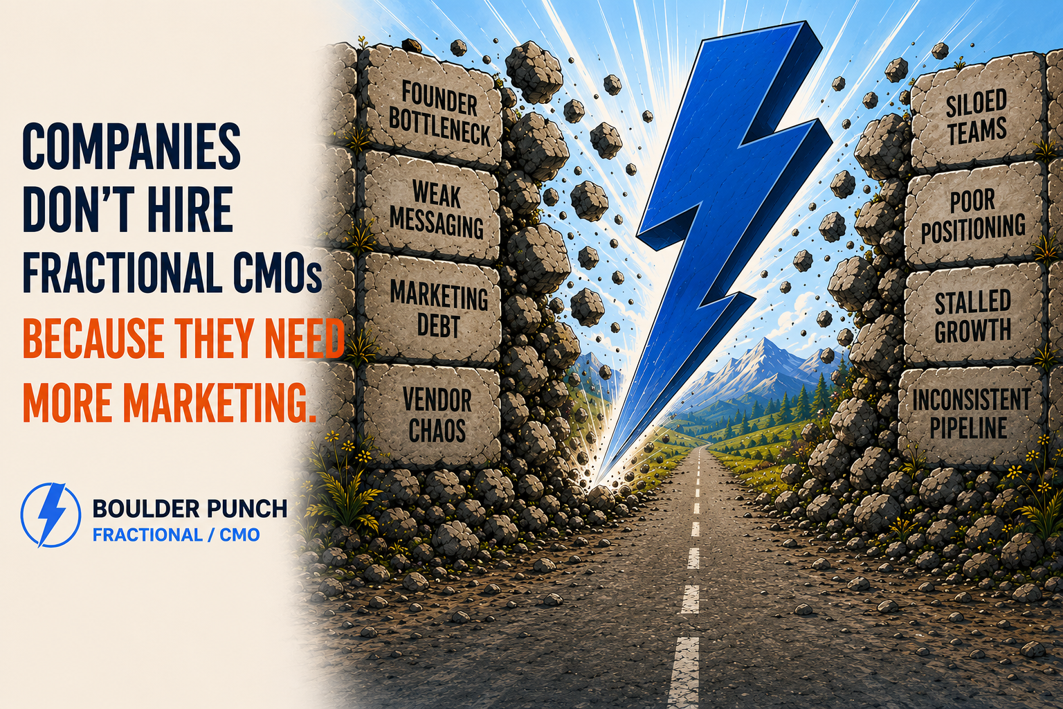 Companies Don't Hire Fractional CMOs Because They Need More Marketing