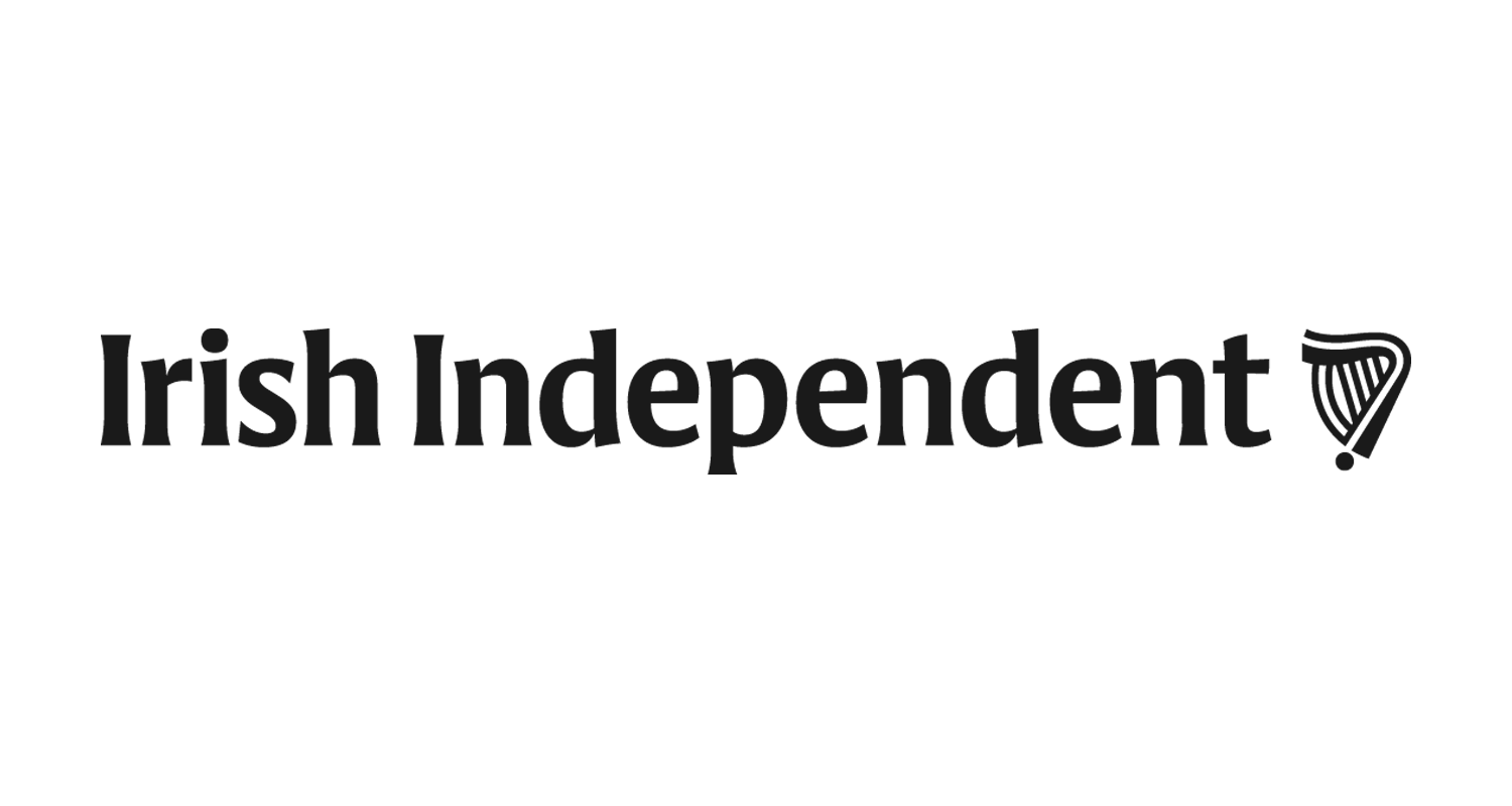 Logo of Irish Independent featuring the text 'Irish Independent' and a stylized harp icon