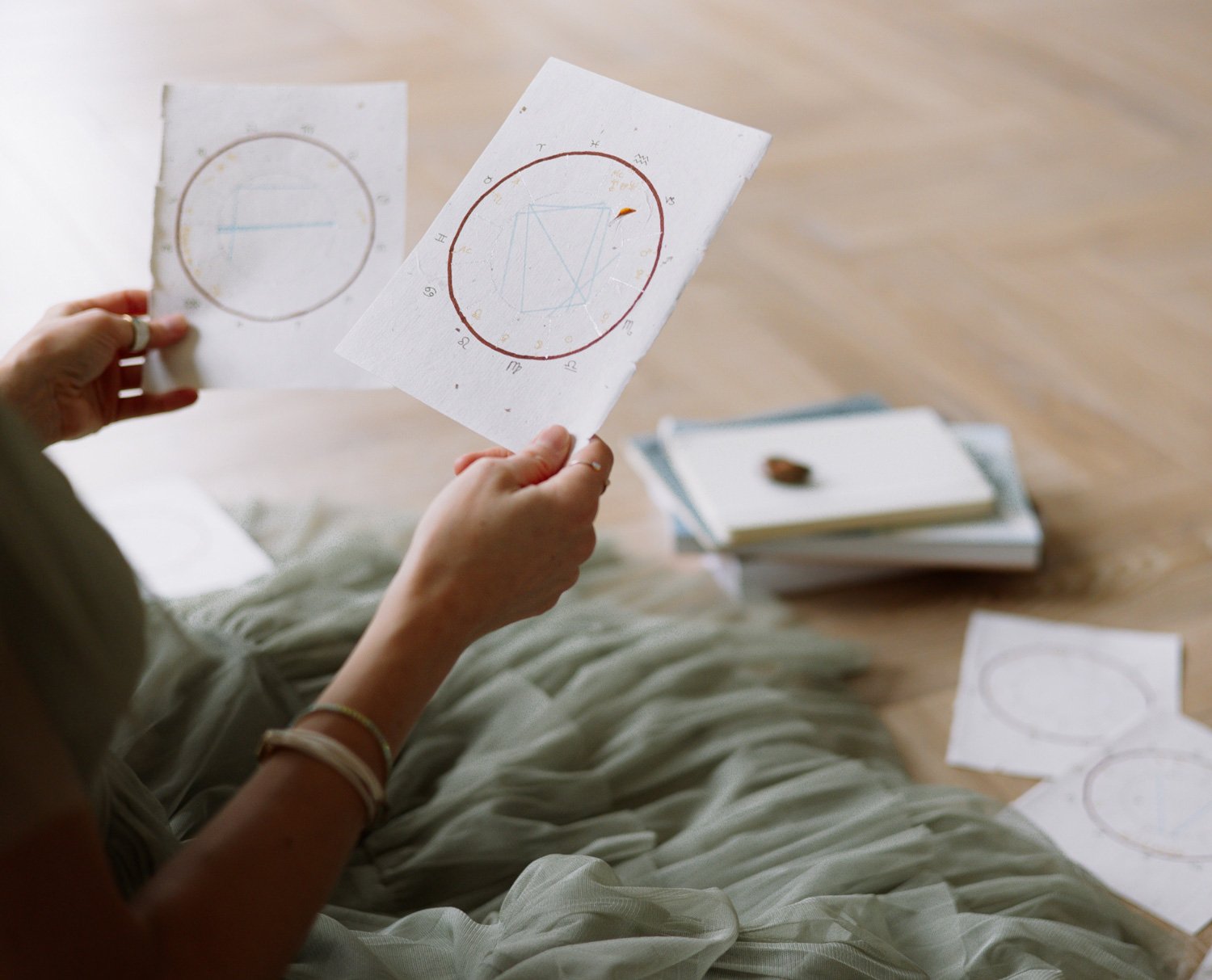 Professional Astrologer with hand drawn birth charts.