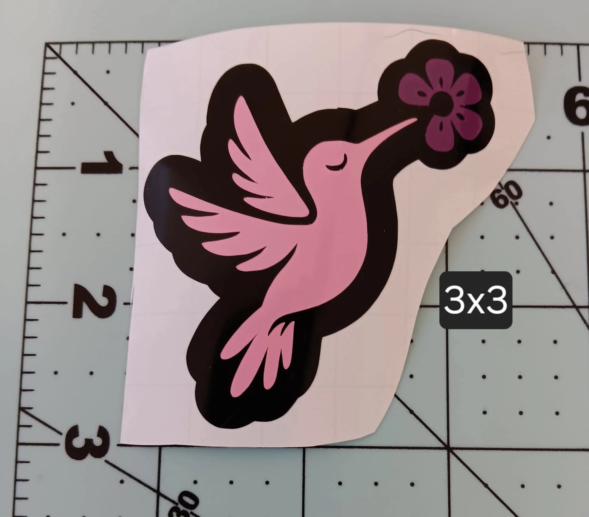 Small Hummingbird Vinyl Decal