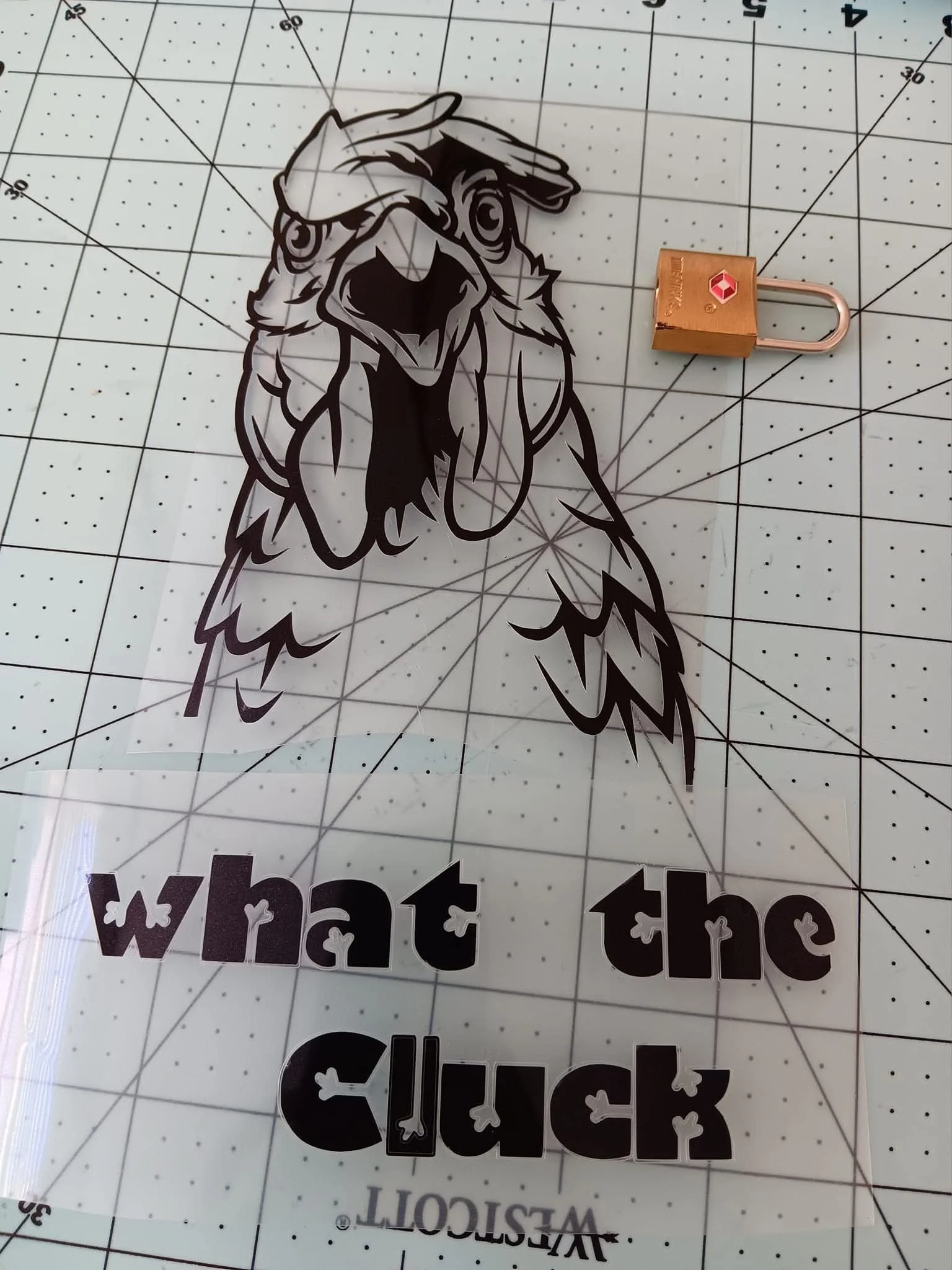 What the Cluck Chicken Vinyl Decal
