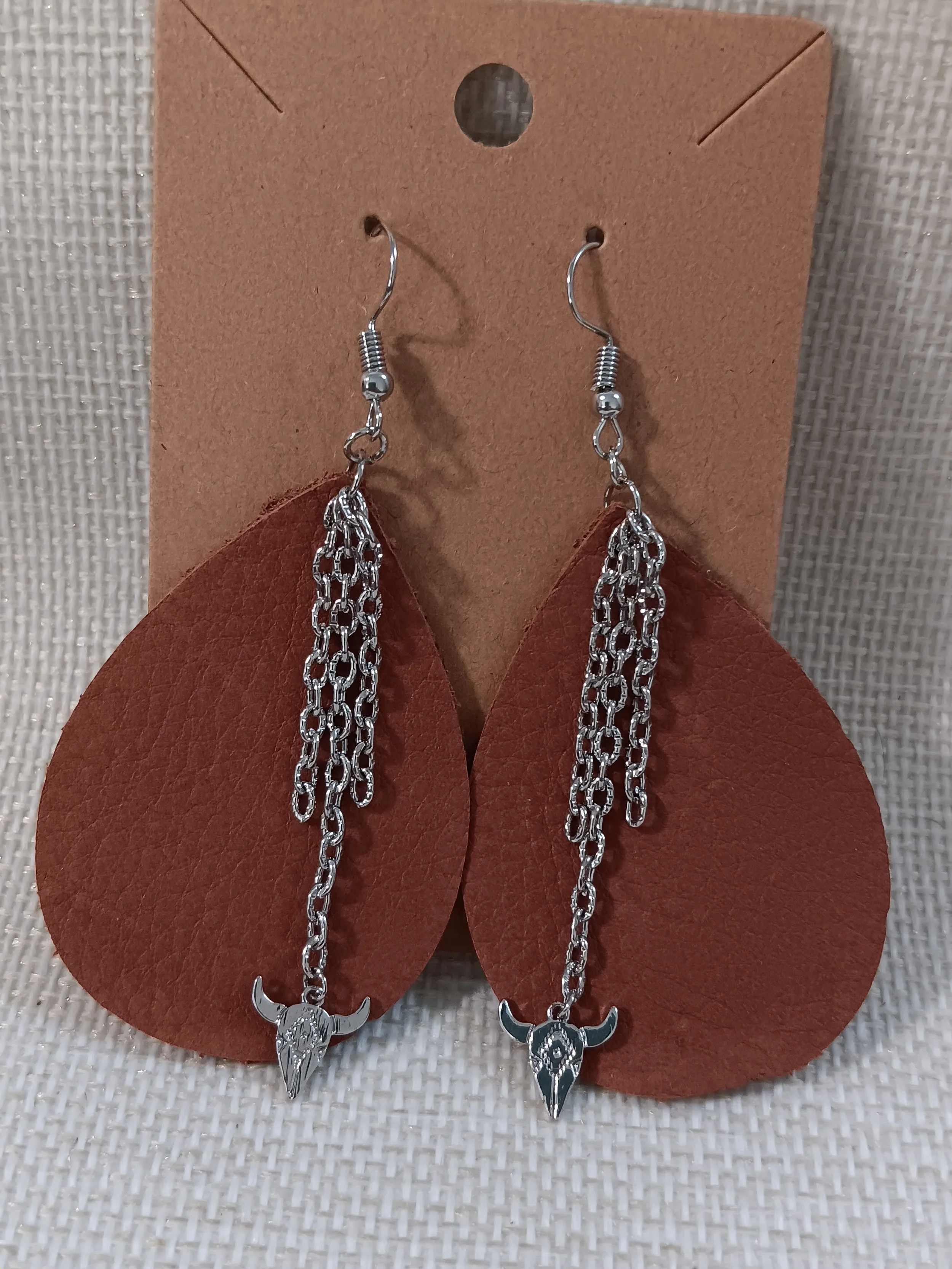 ​Sedona Sunset Skull Earrings