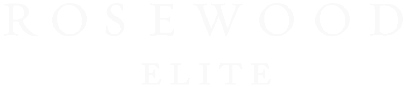 Rosewood Elite logo in white text on black background