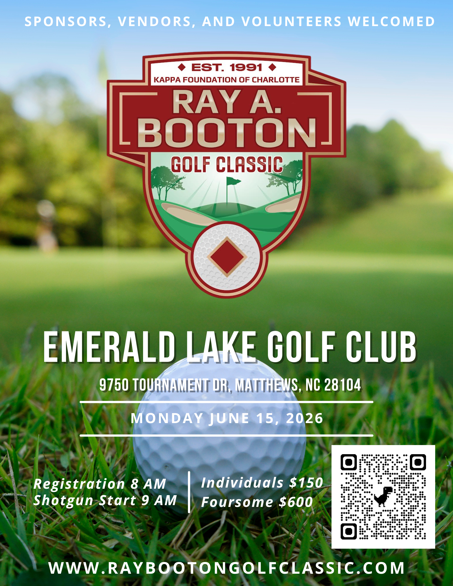 The 2026 Ray A. Booton Golf Classic Tournament