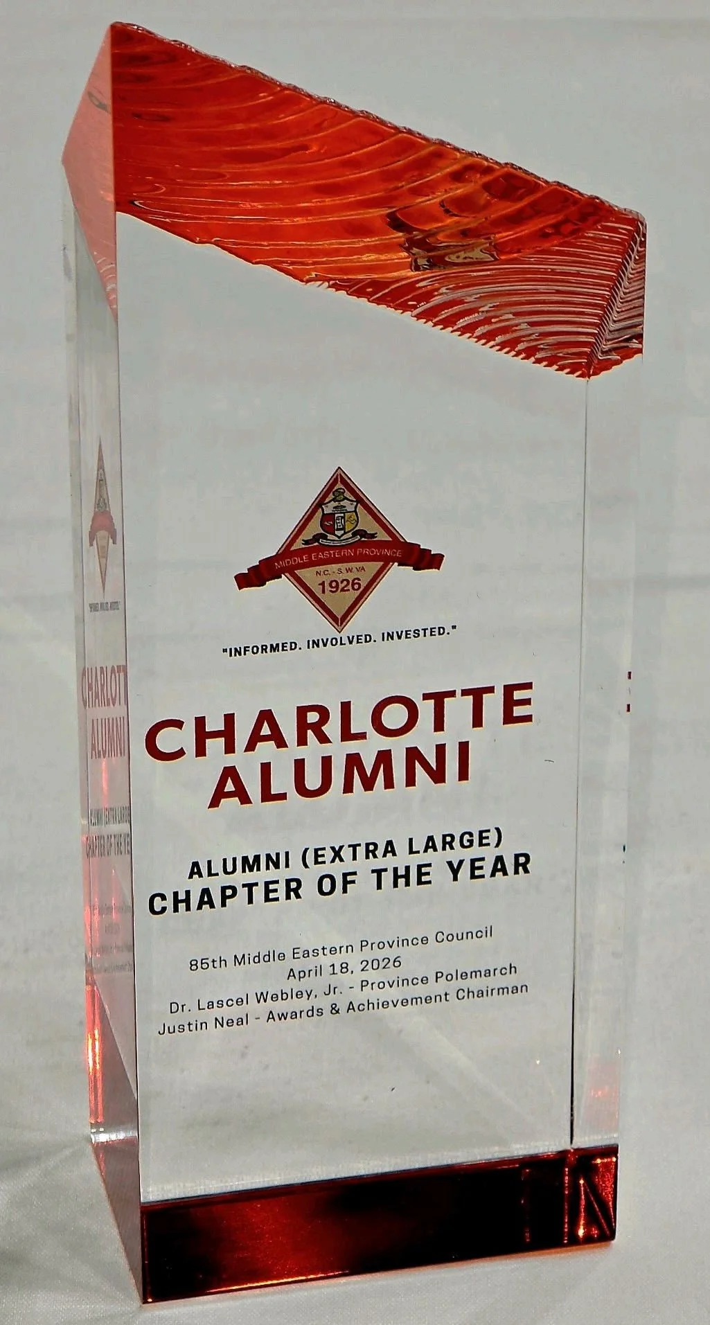 Congratulations to&nbsp;Charlotte (NC) Alumni Chapter of Kappa Alpha Psi, Fraternity Inc.