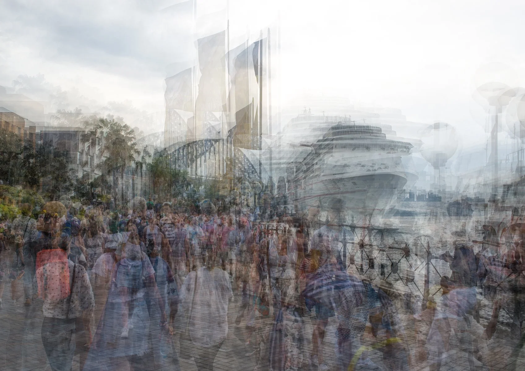 City: People in places