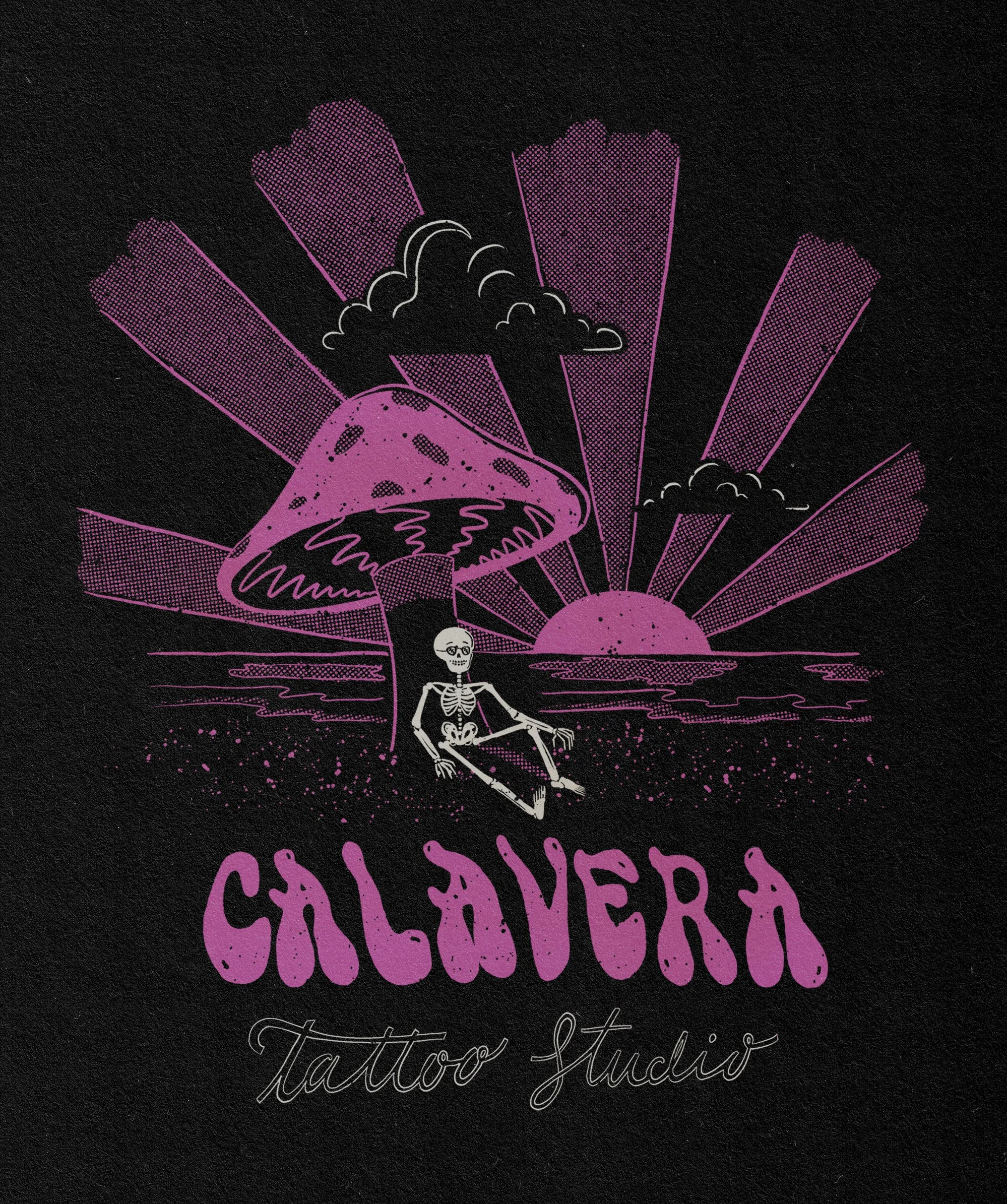 calavera postcard black and pink.jpg