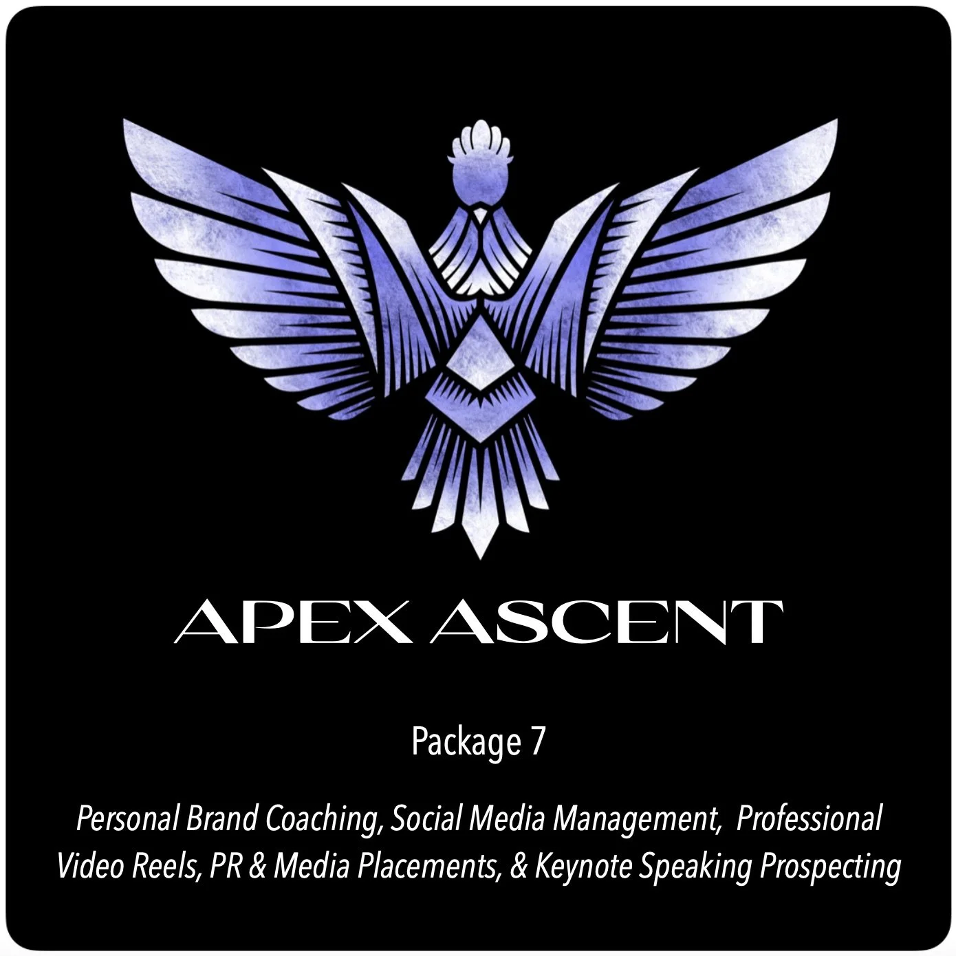 Apex Ascent - Keynote Speaking Prospecting, PR & Media Placements, Personal Brand Coaching, Social Media Production & Management