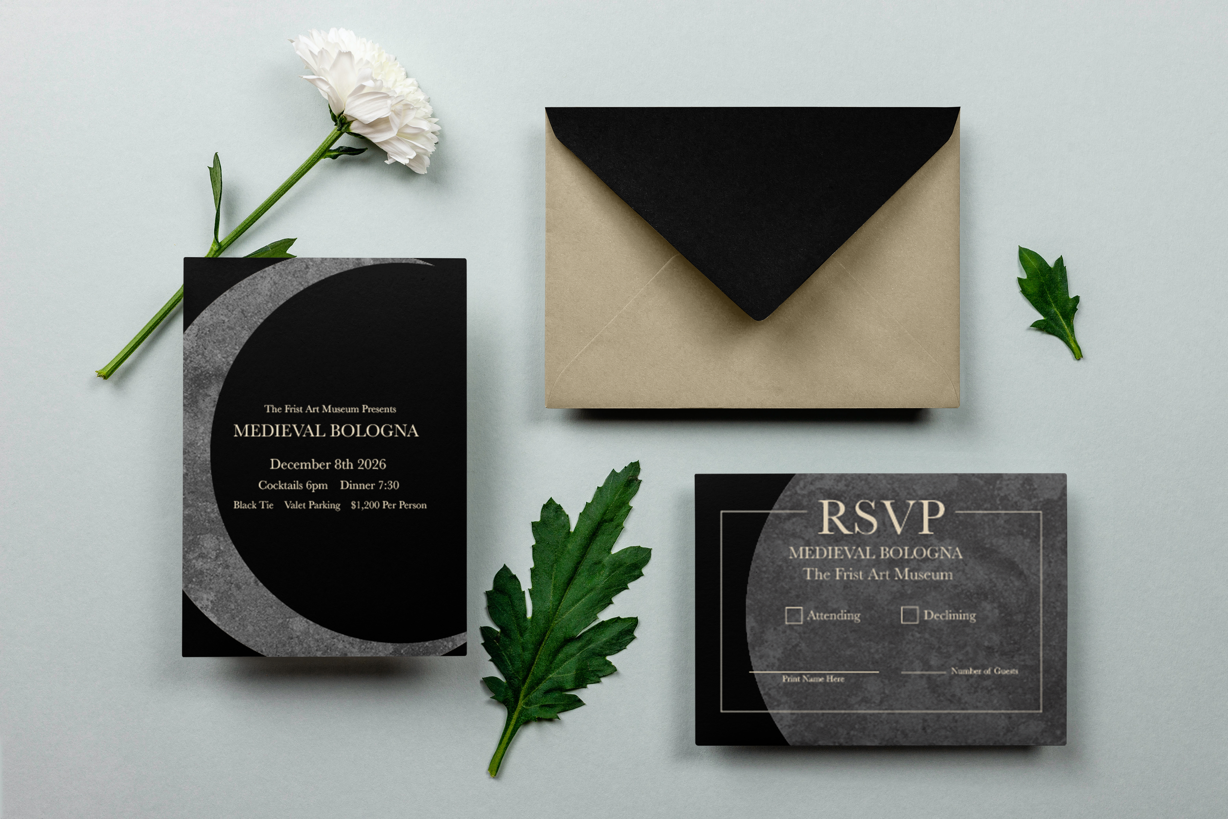 Gala Invitation RSVP and Envelope Mockup.png