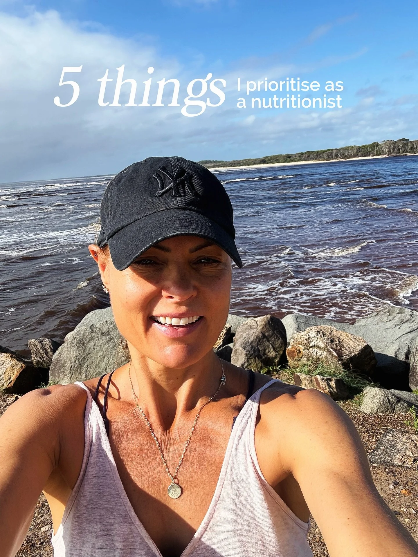 5 things I prioritise as a nutritionist:

You hear this all the time, but most people skip past it because it sounds too simple.

What food is real food, how much protein is enough protein..

Individually they don&rsquo;t feel like much. But when the