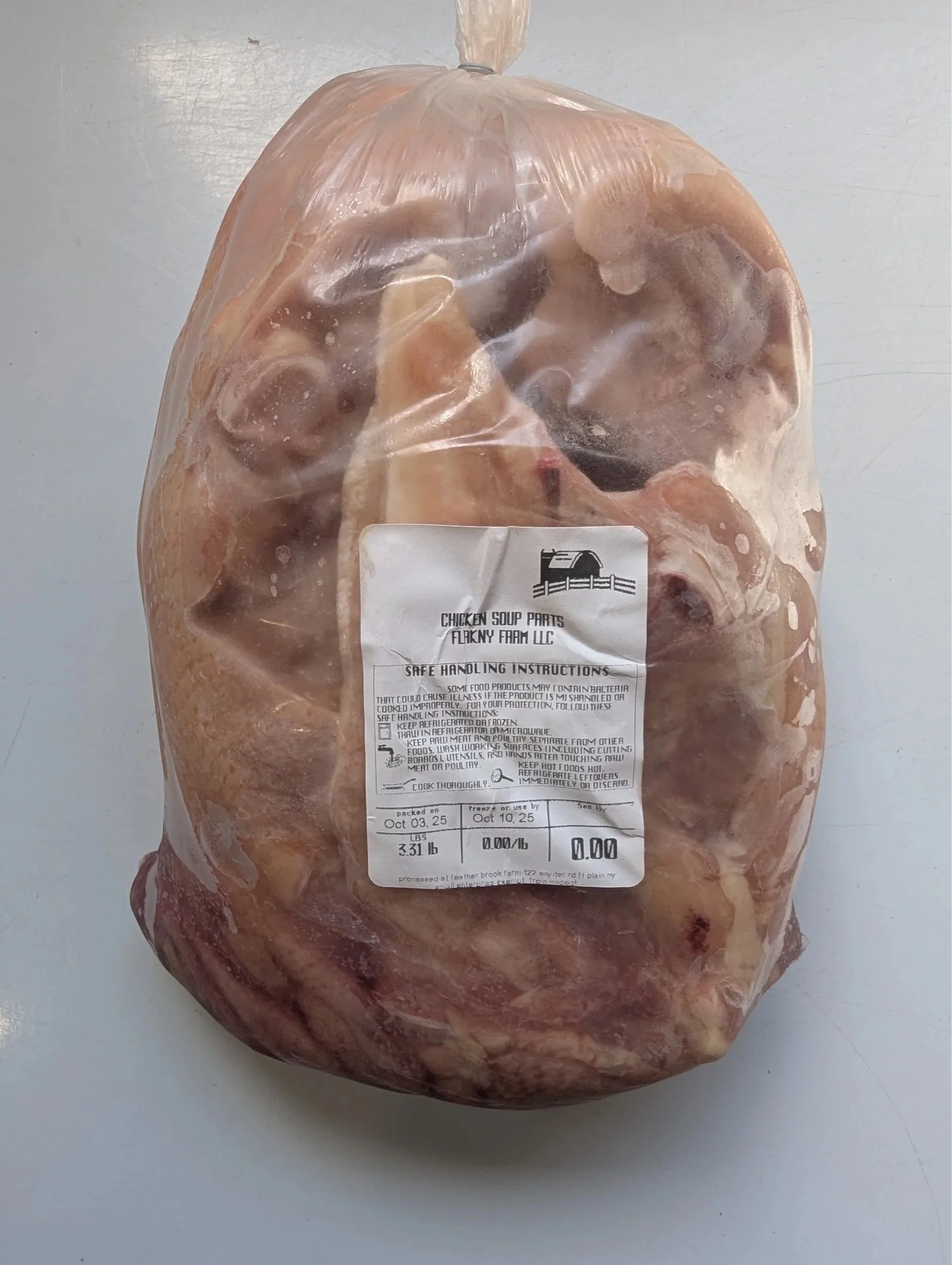 Pasture-Raised Chicken Back (Broth Making Pack)