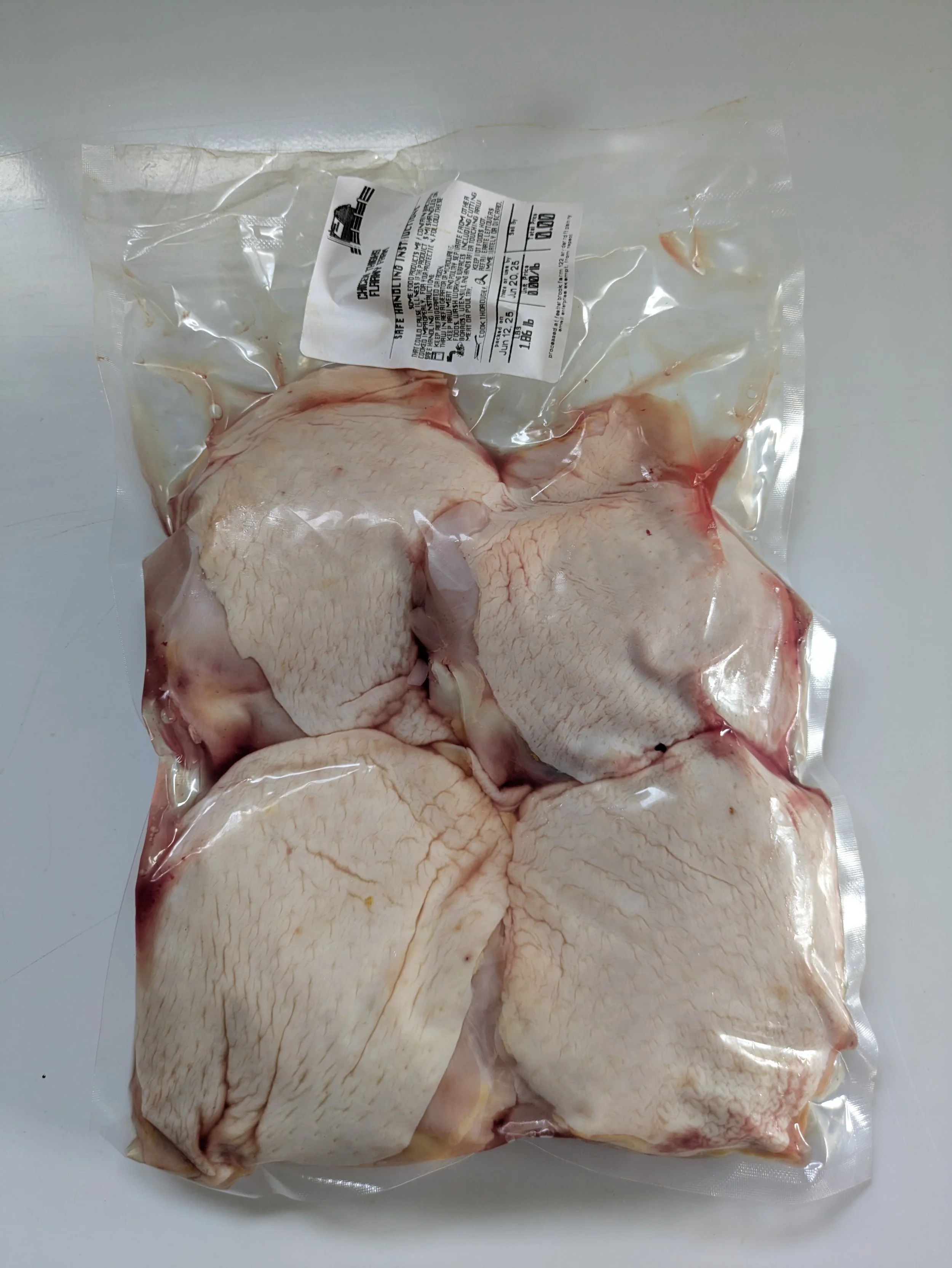 Pasture-Raised Chicken Thighs Bone-In 4 Pack