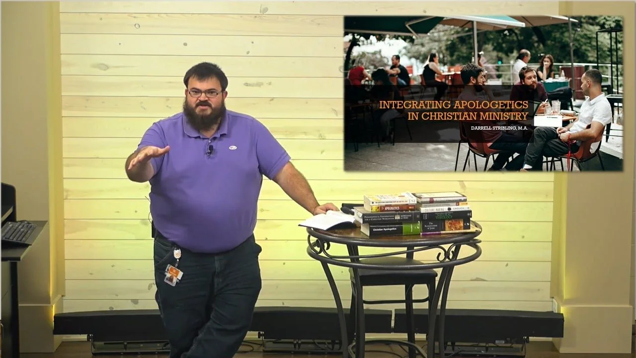 Giving a presentation to Eastview Christian Church's ministry residents on Integrating Apologetics into Christian Ministry