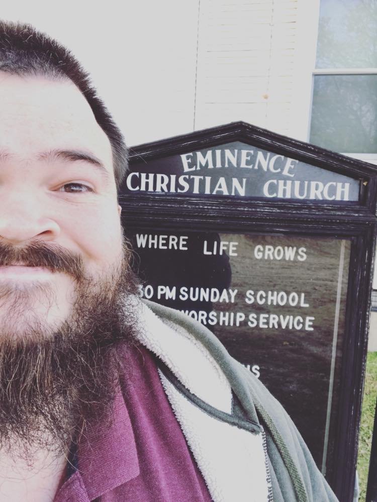 Preacher sighting at Eminence Christian Church