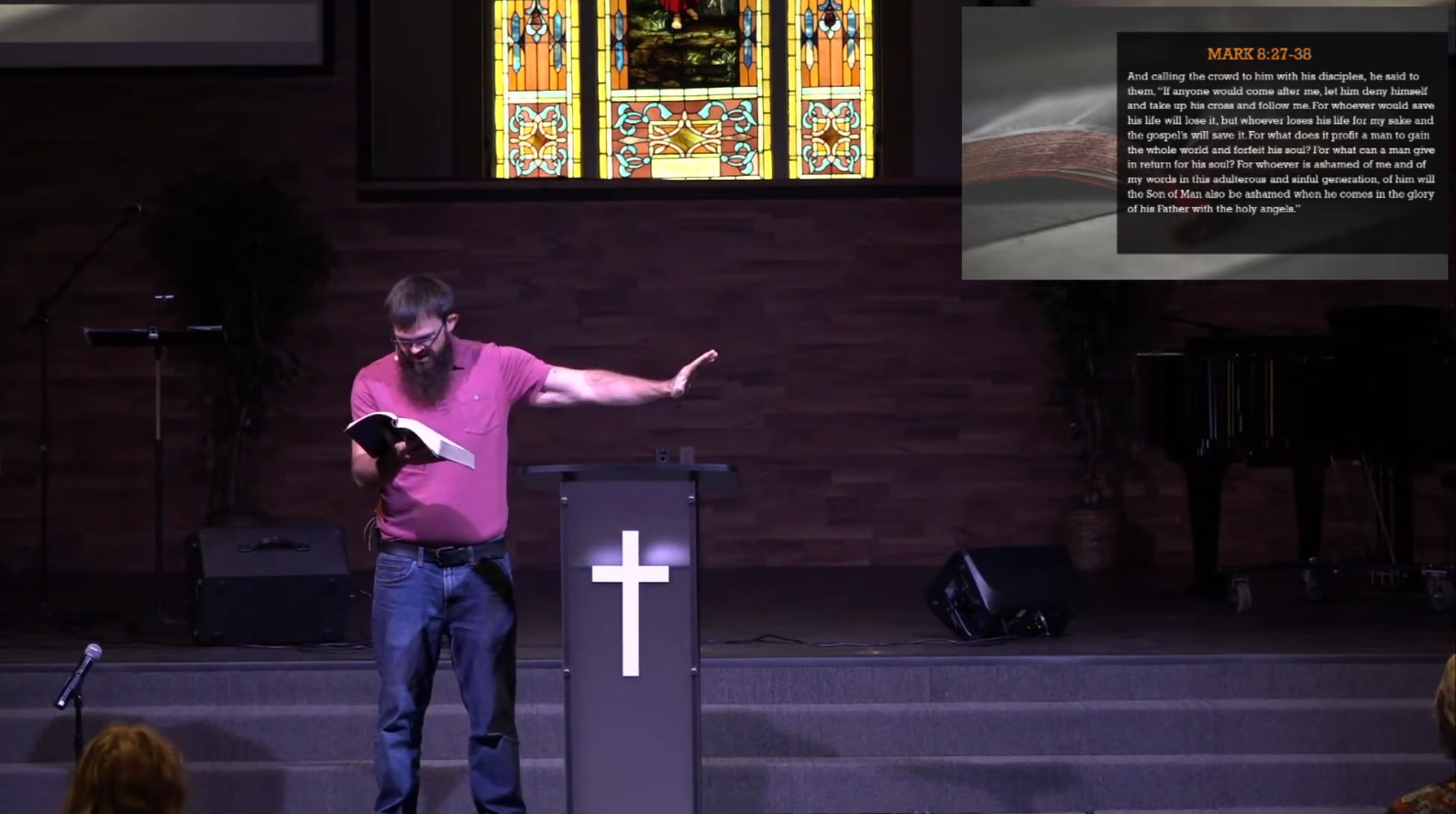 Preacher sighting at Minier Christian Church!