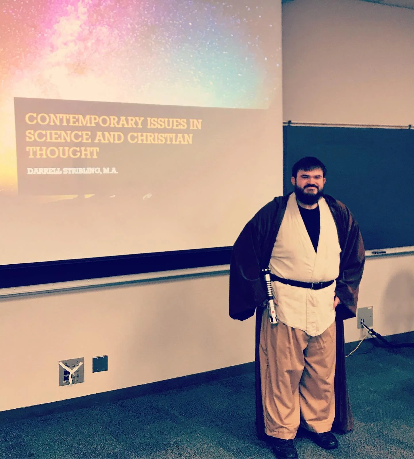 Preparing to give a lecture at Moody Bible Institute on May the 4th!