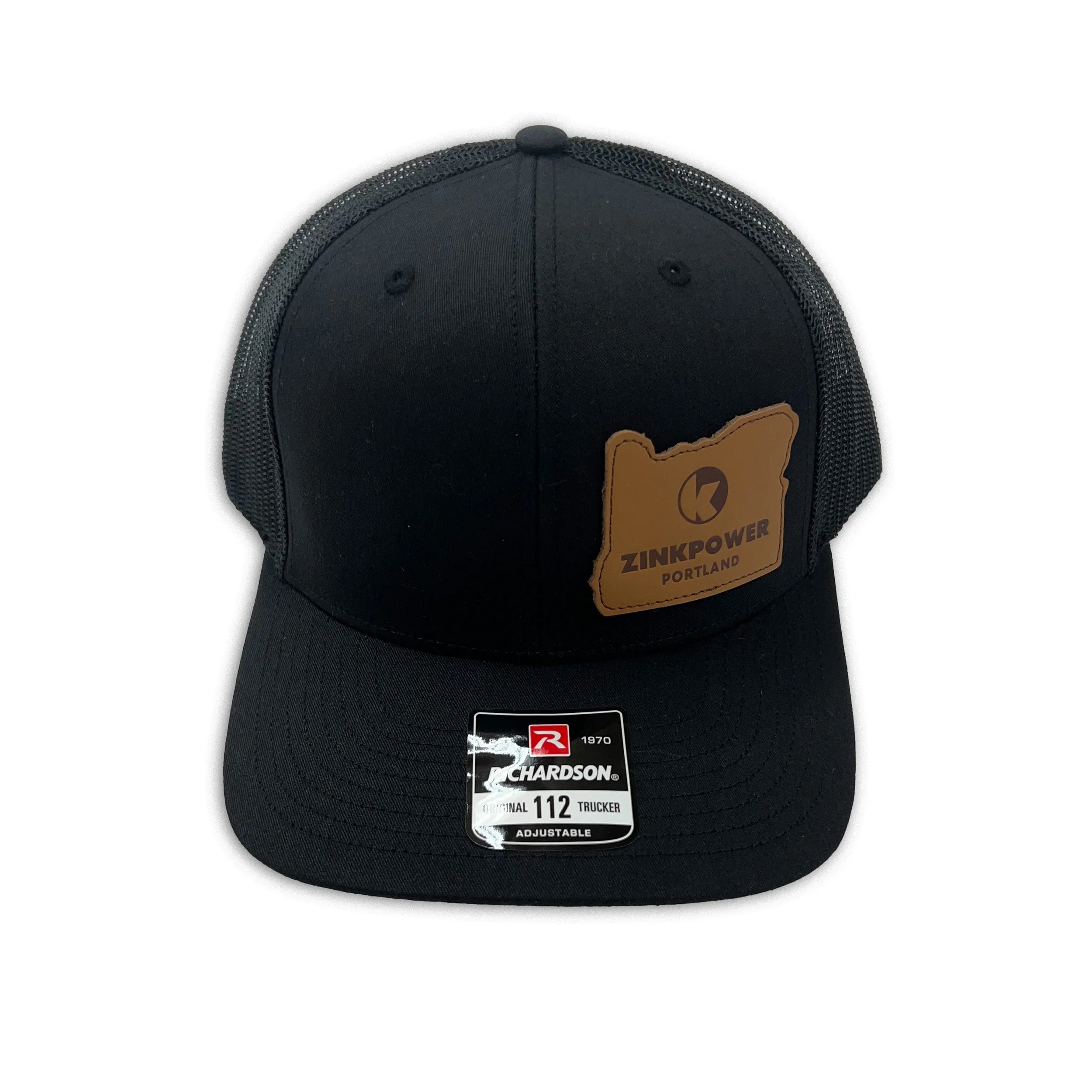 leather patch richardson trucker hat