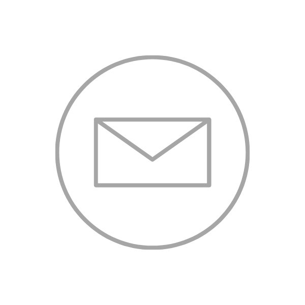 Email icon with envelope inside a circle.