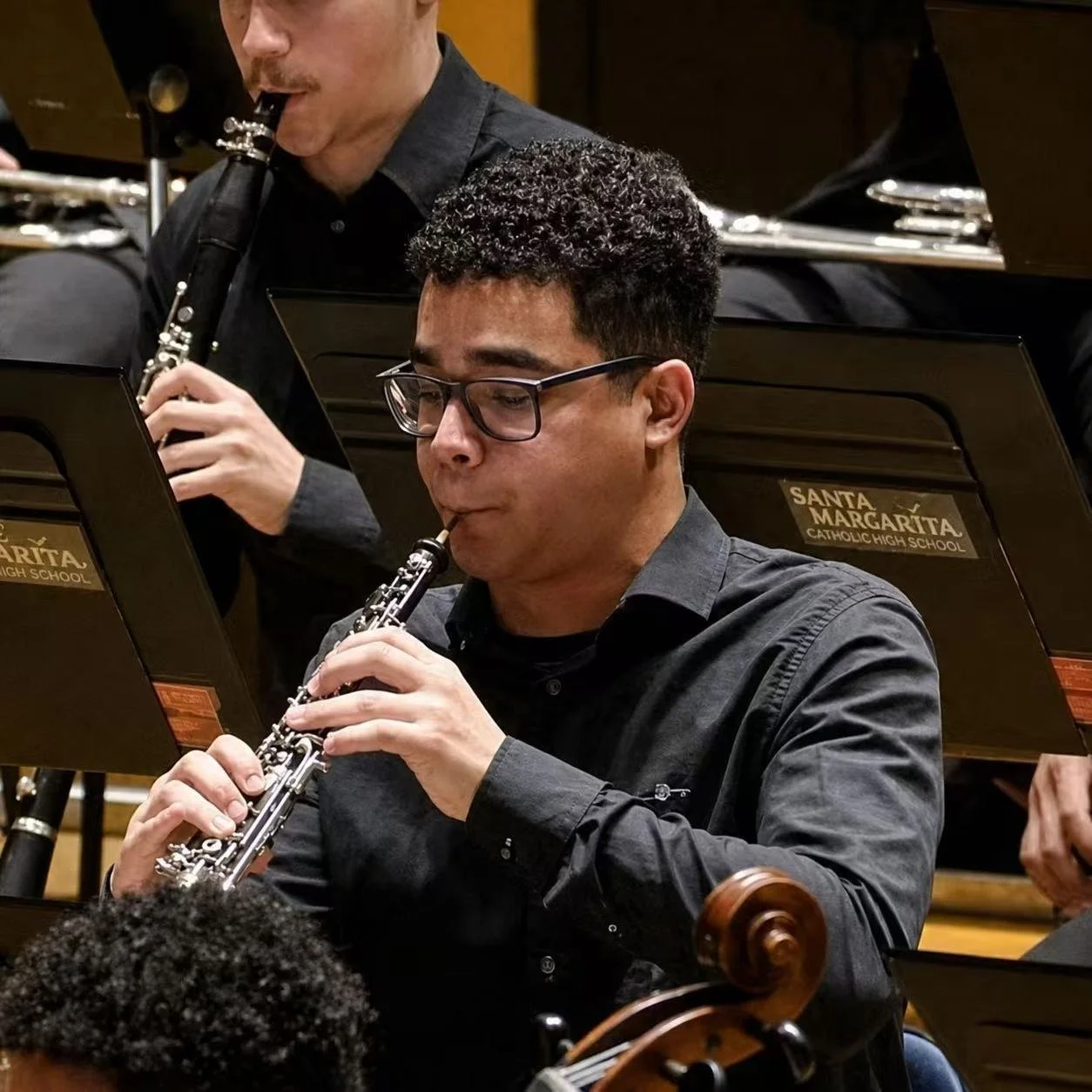 Guimel Alves playing oboe