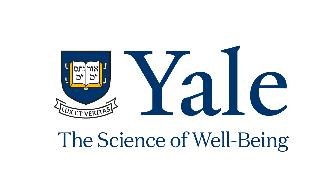 Yale University logo with the text "The Science of Well-Being".