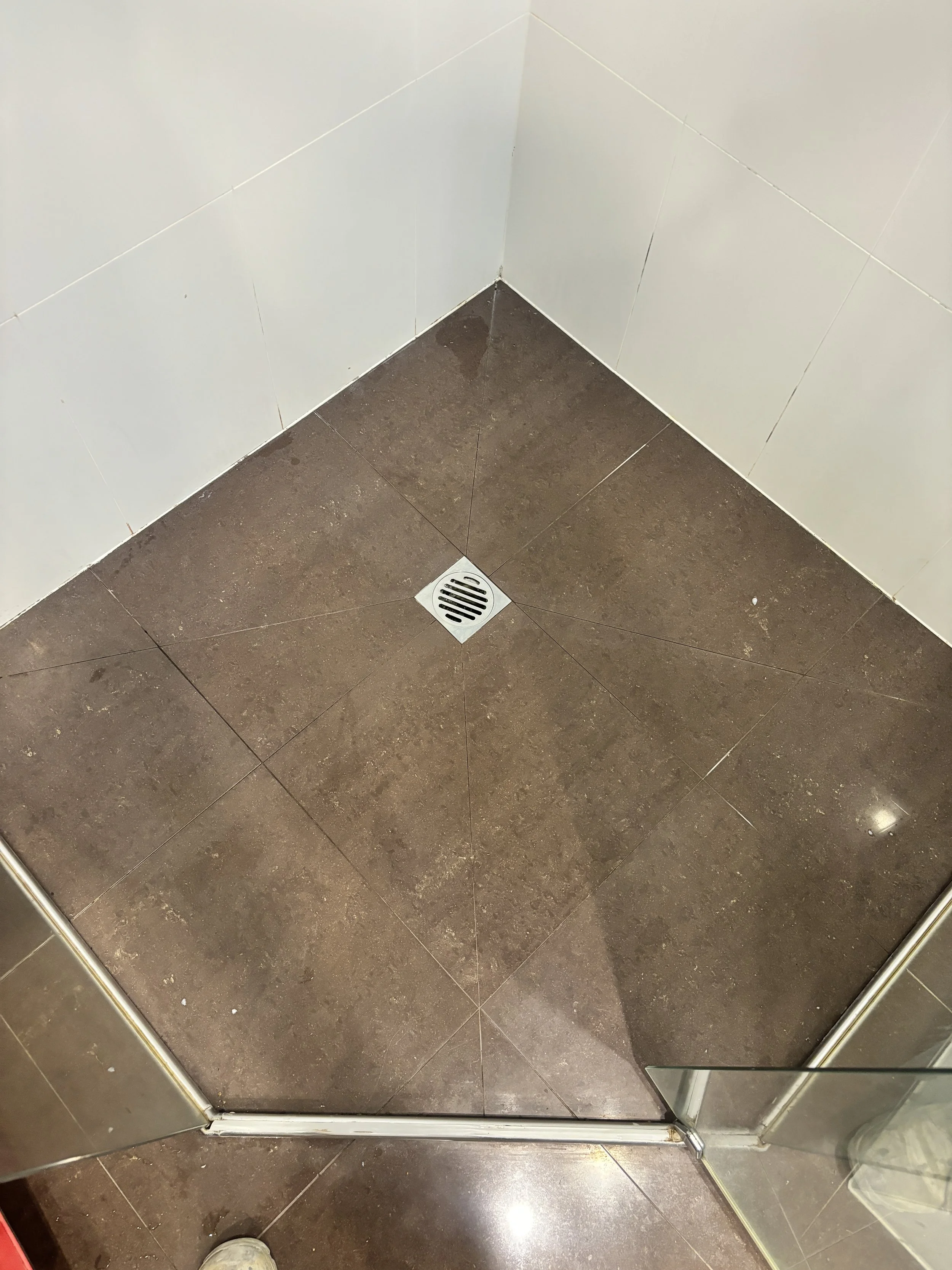 Shower Re-Grout Before