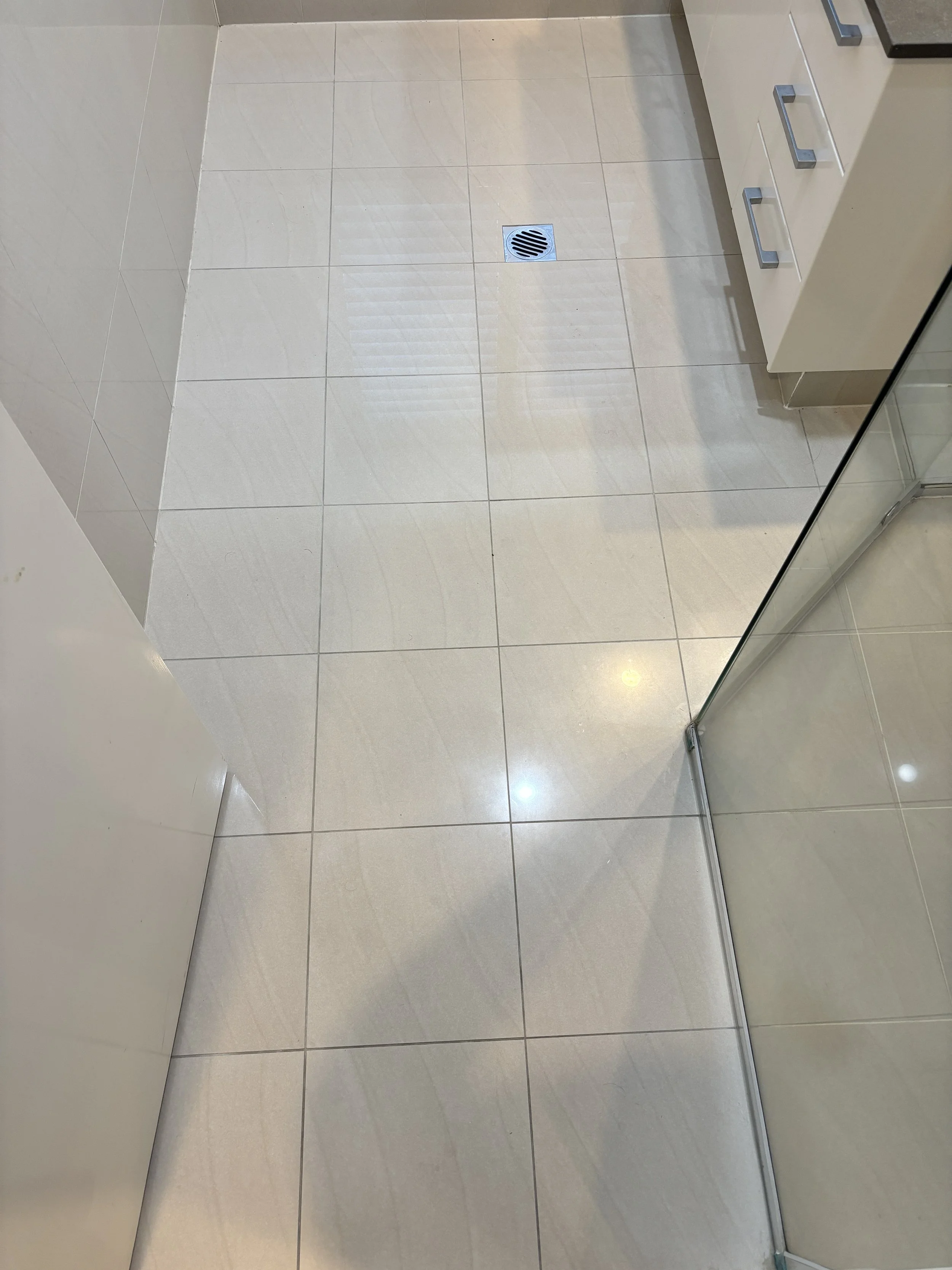 Shower Re-Grout Before