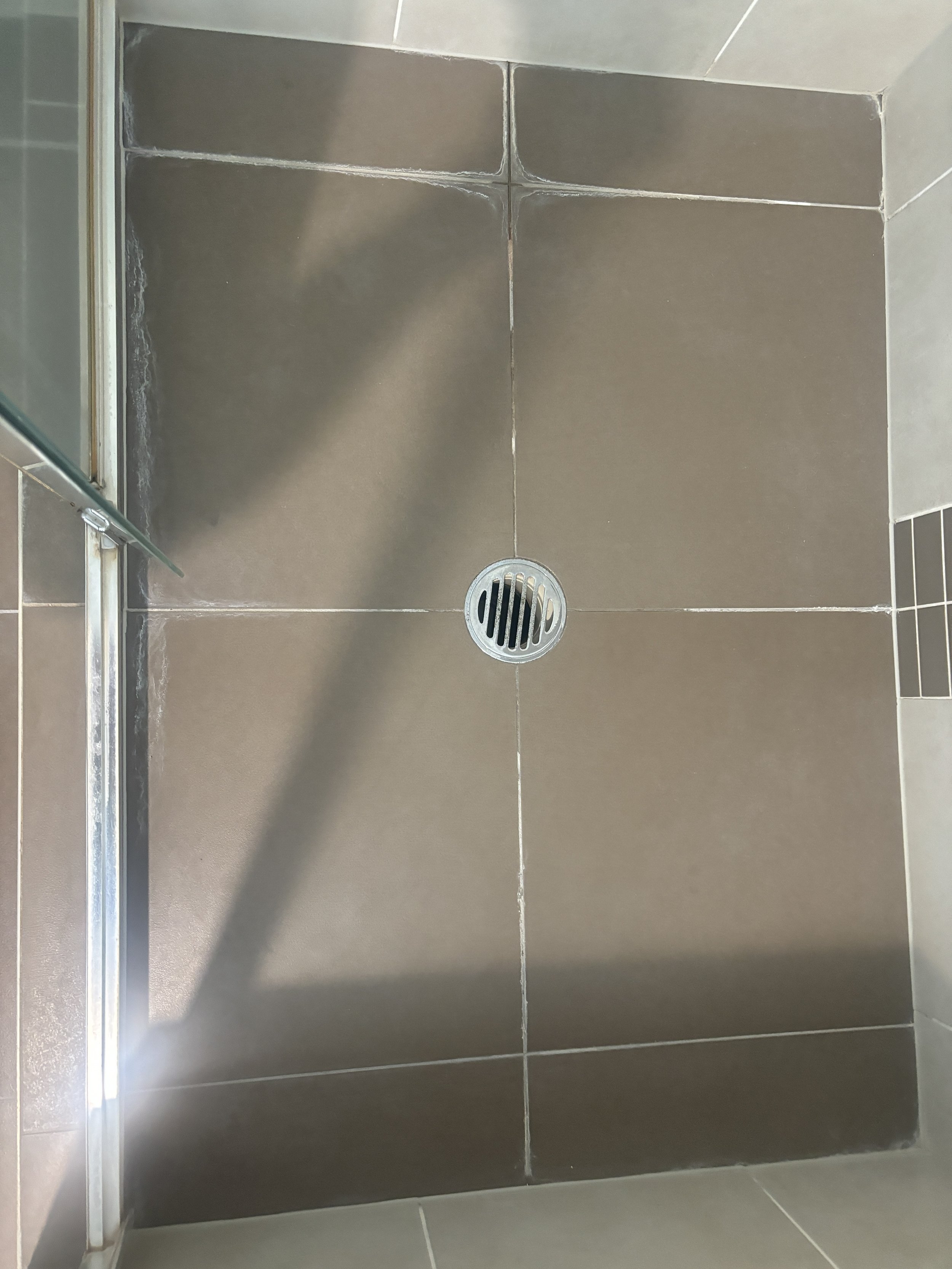 Shower Re-Grout Before