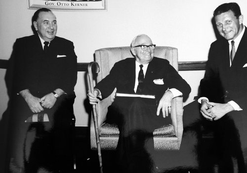 Circa 1960s
 Chicago Mayor Richard Dalcy.
 Former President Harry S Truman.
 Governor Otto Kerner