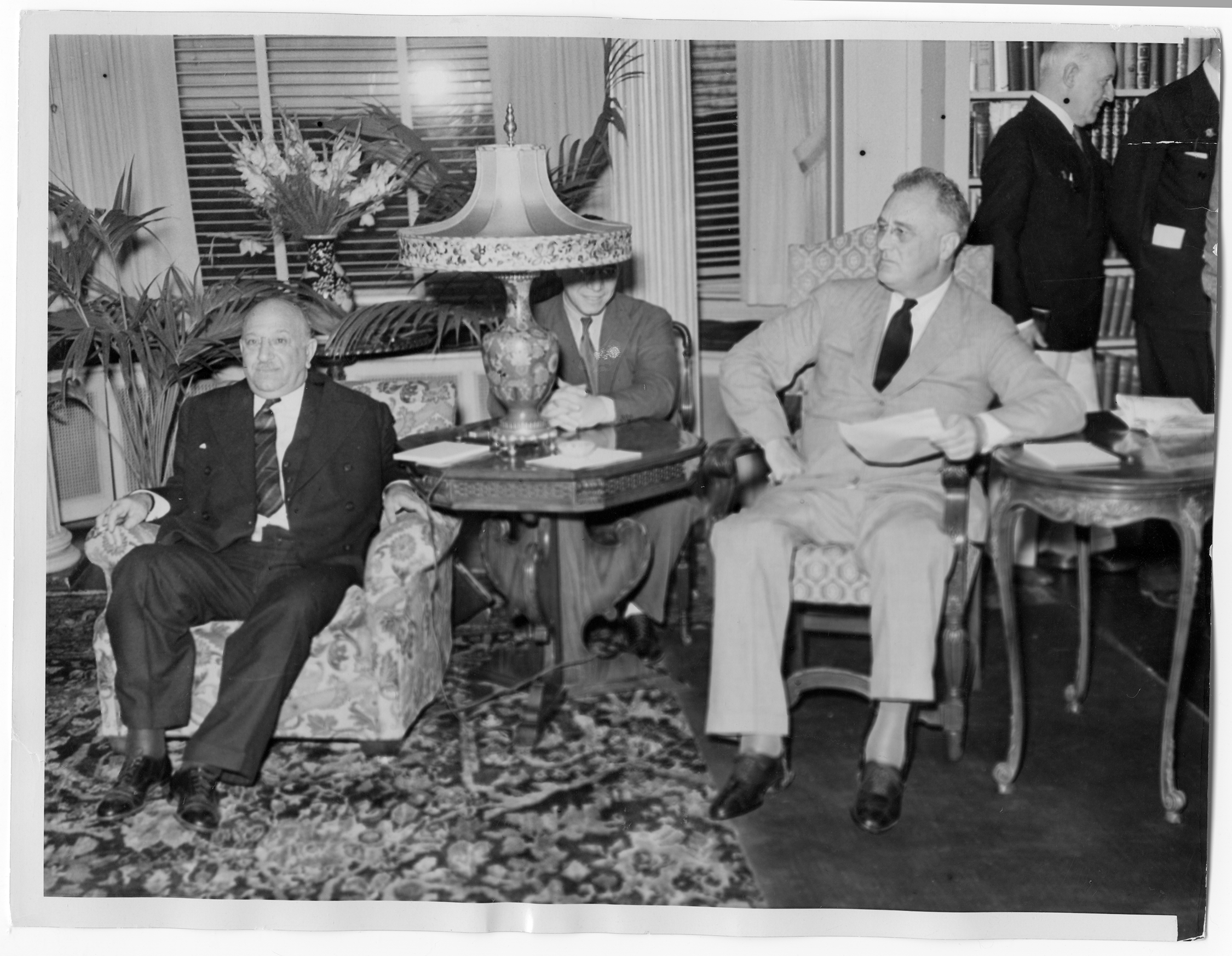 1936 West Parlor, Governor Horner and President Roosevelt