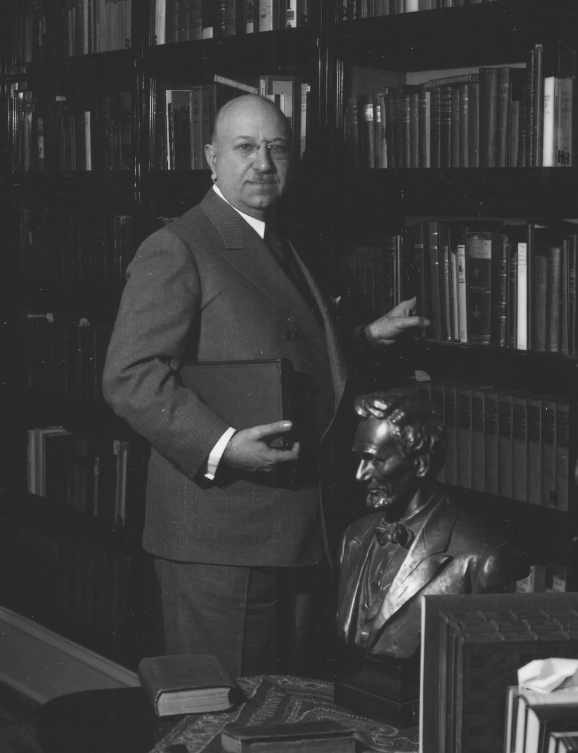 1935 Governor Horner in Lincoln Library (Currently Lincoln Bedroom)
