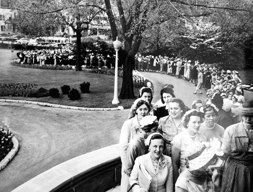 Circa 1950s Parent Teacher Tea 
 Stratton Administration