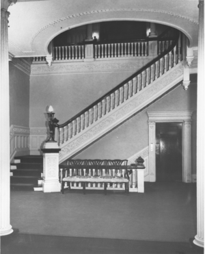 1960 First Floor Stair Hall 
 Stratton Administration