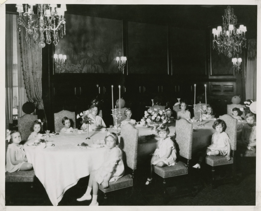 Circa 1930 Governor Emmerson's granddaughter celebrates her birthday
