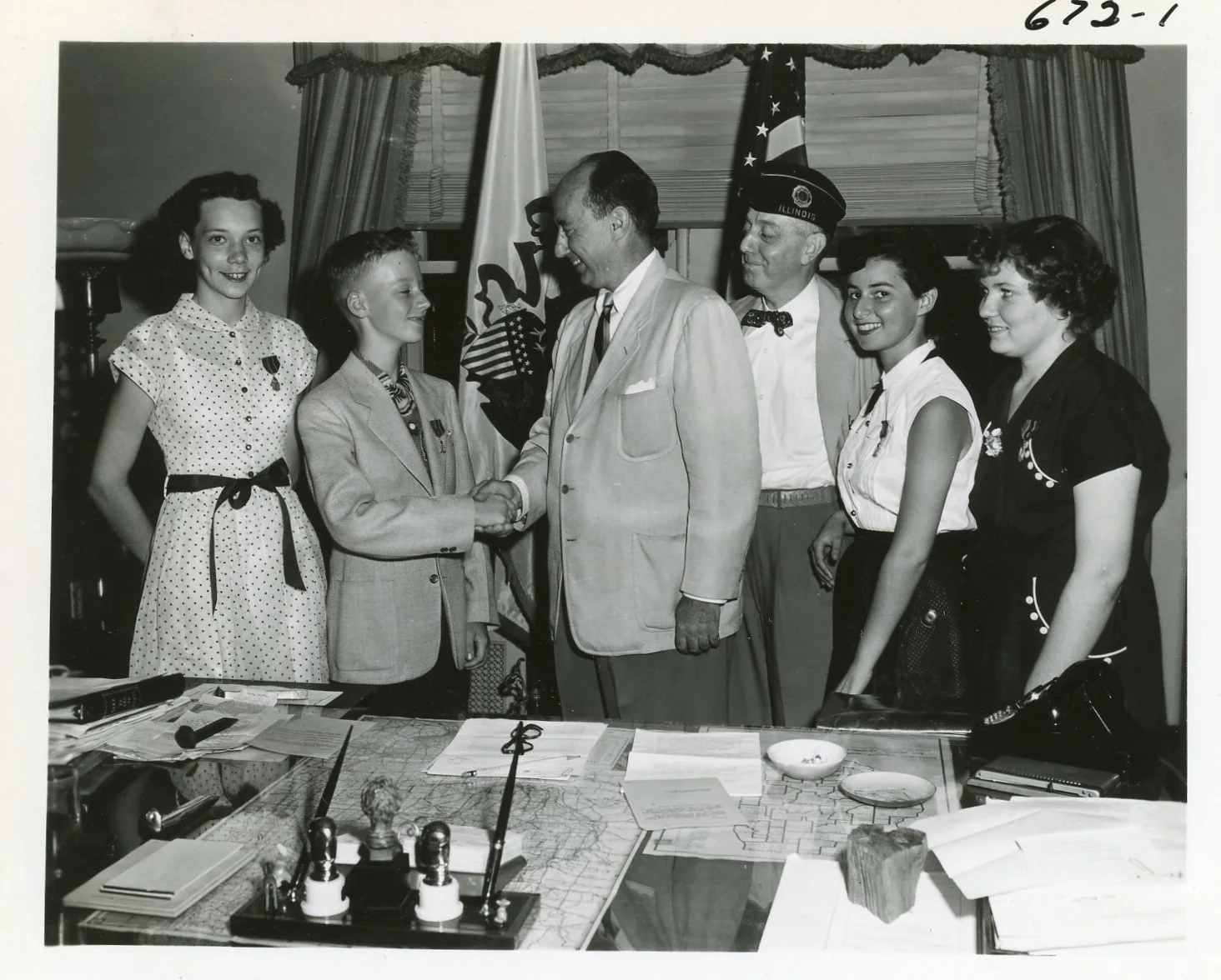 1952 Governor Stevenson and the American Legion Essay Contest winners
