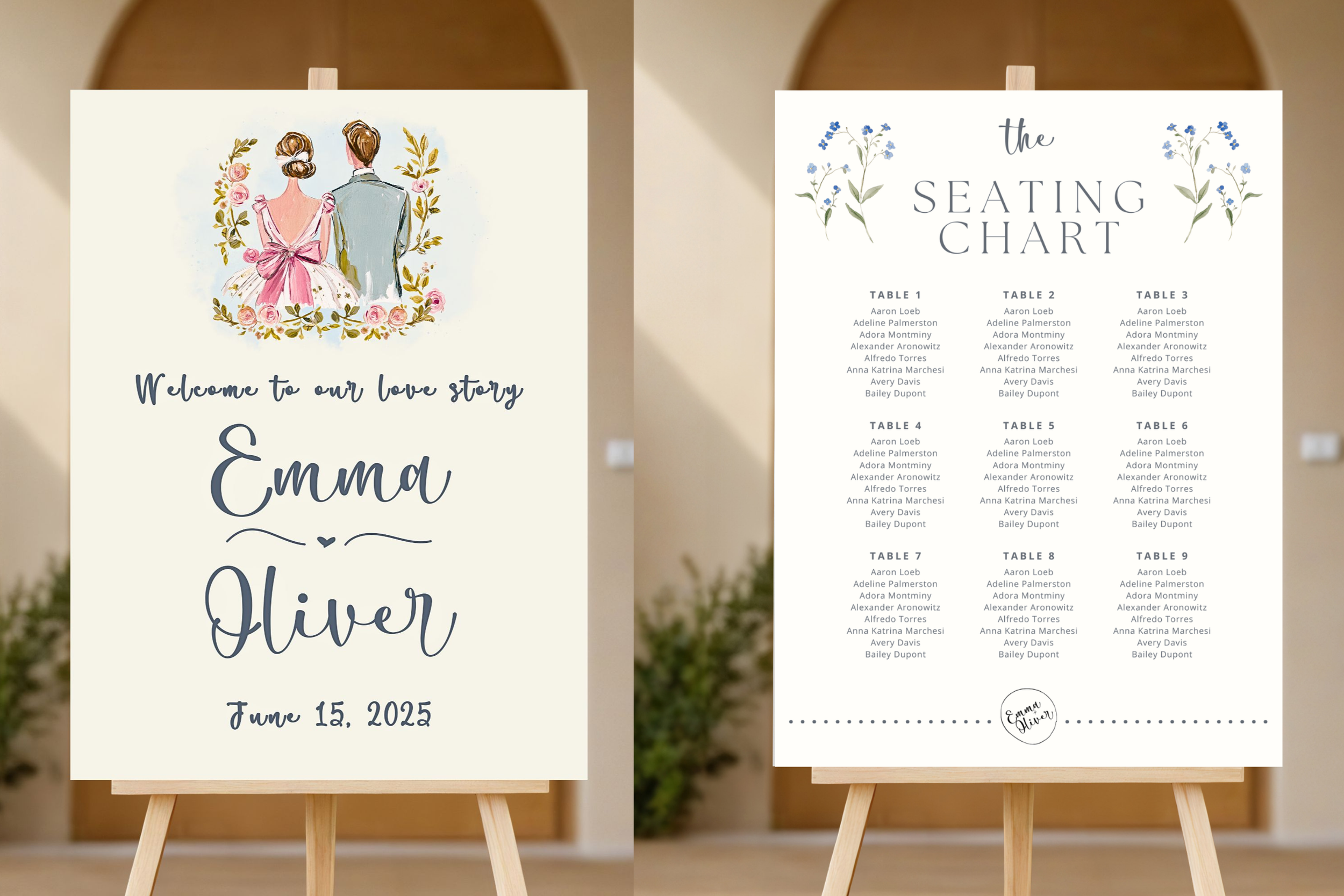 Custom Wedding Signage