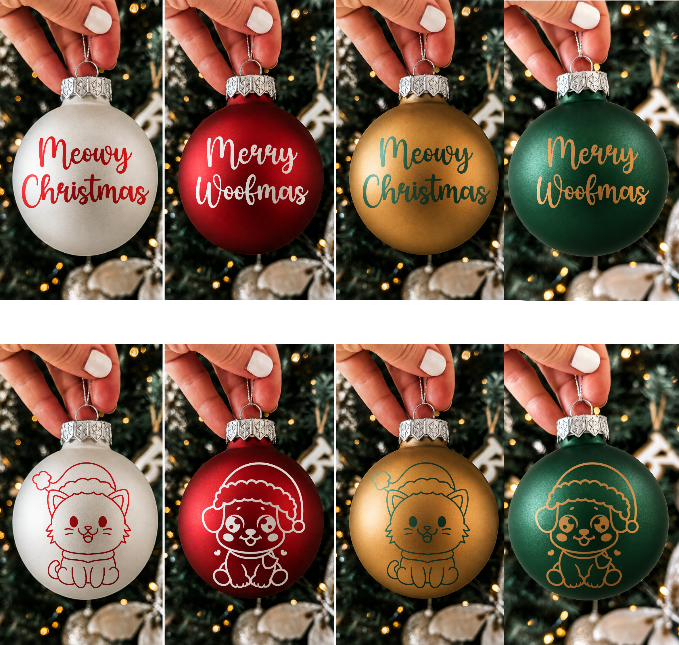 Animal Christmas Baubles