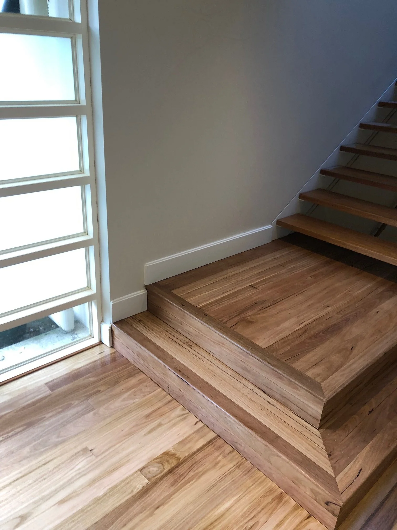 Woodwork painting, fine detail, trim work